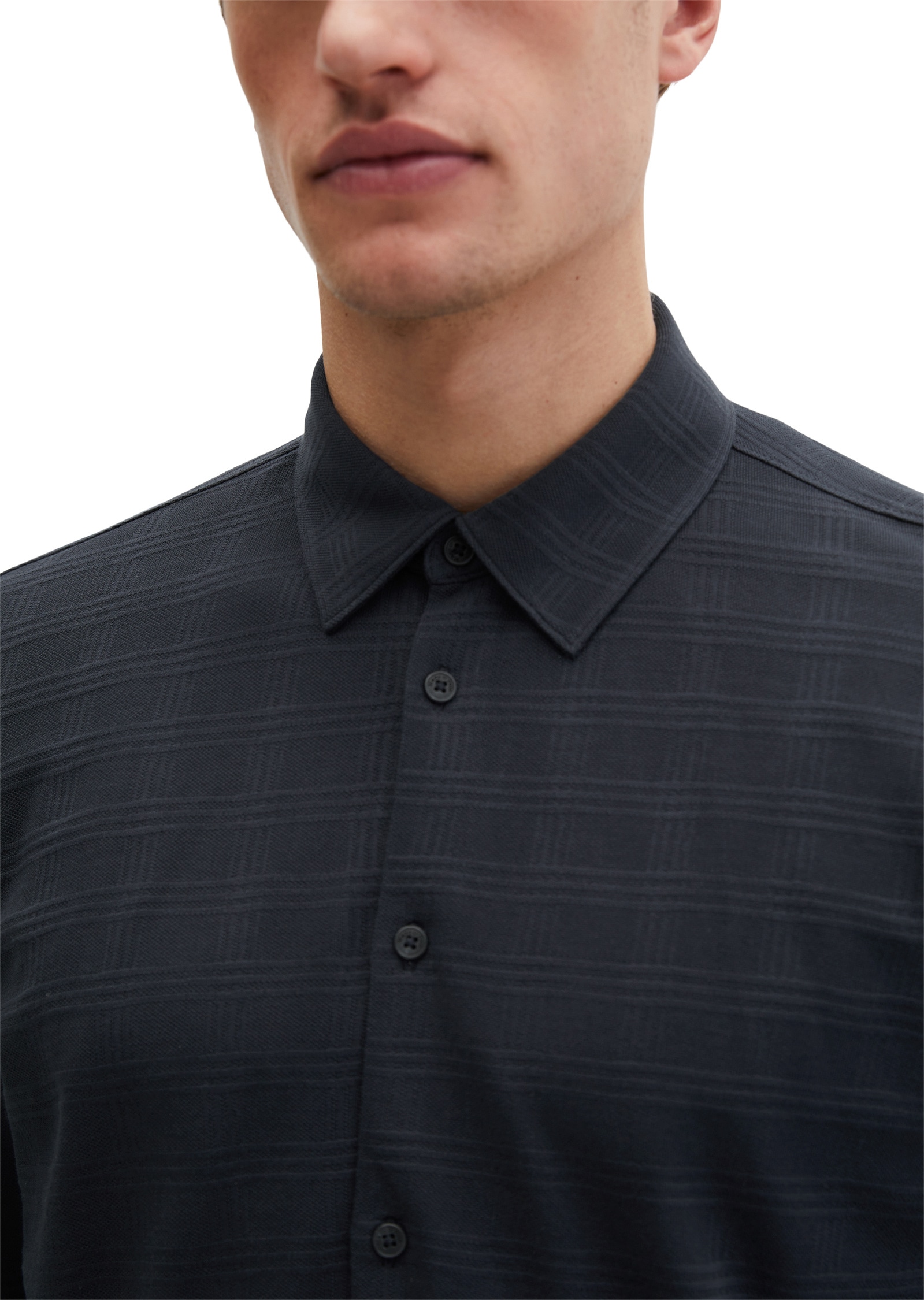 Marc O'Polo Blusenshirt »im strukturierten Karo-Jacquard«
