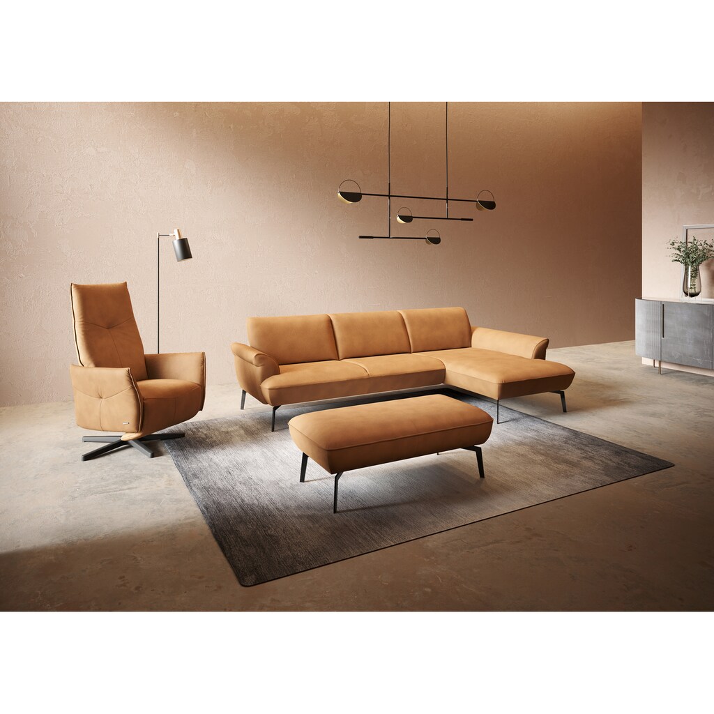 himolla Ecksofa »himolla 9900«, (mit Hocker)