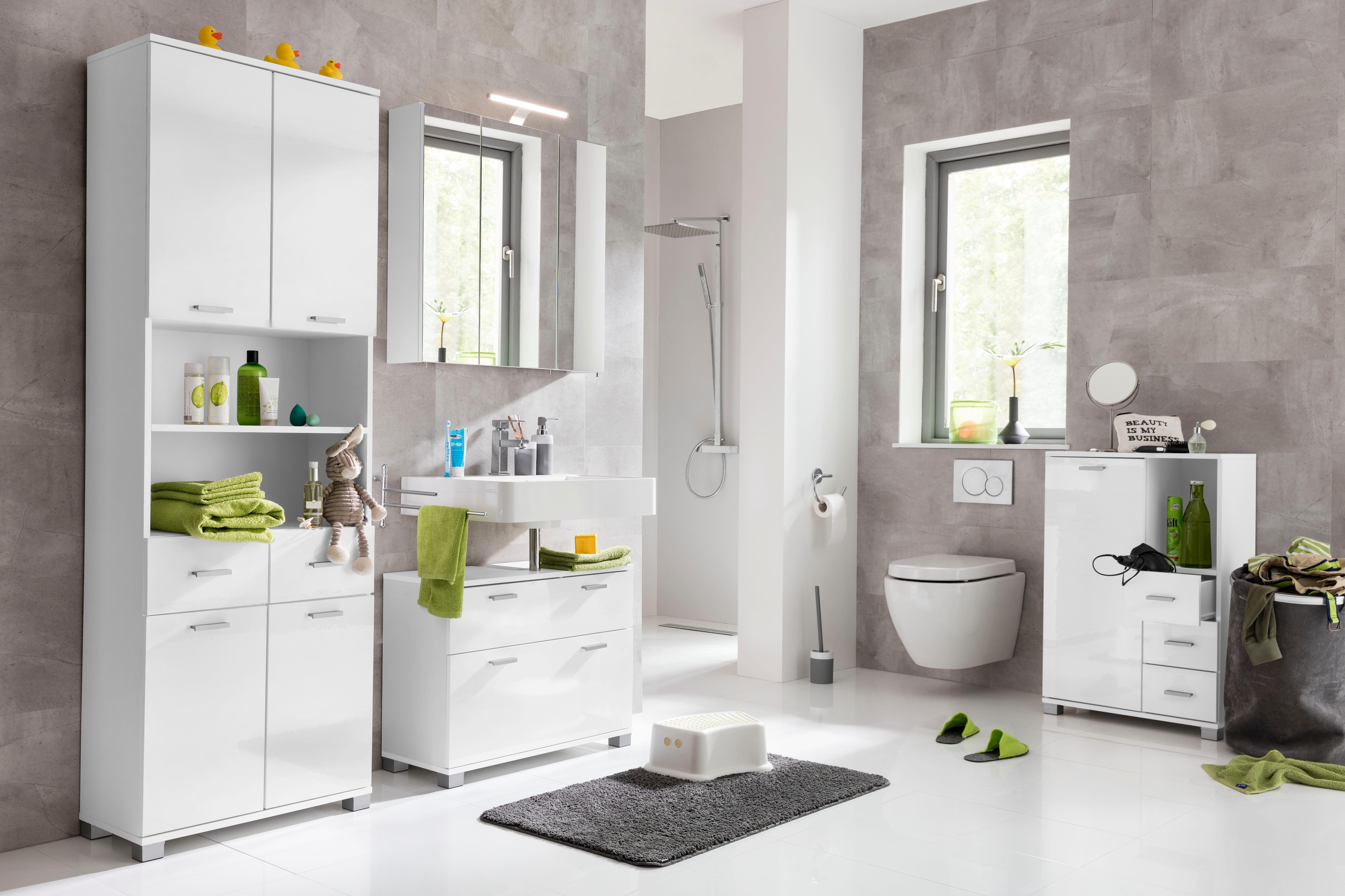 Schildmeyer Spiegelschrank "Roma, Spiegelschrank, Made in Germany, B: 70 cm" Solide Verarbeitung - Dieses Produkt ist in Deutschland gefertigt