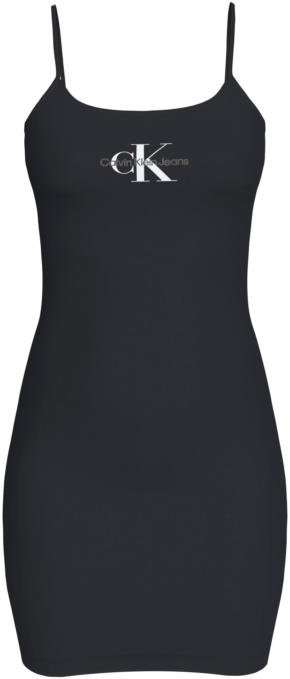 Calvin Klein Jeans Spaghettikleid »MONOLOGO STRAPPY DRESS«, mit  Logoschriftzug bestellen | BAUR