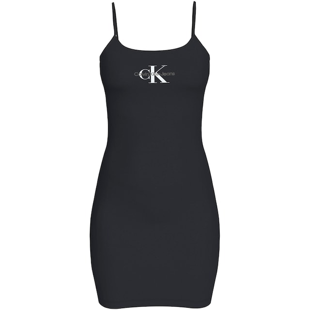 Calvin Klein Jeans Spaghettikleid »MONOLOGO STRAPPY DRESS«, mit  Logoschriftzug bestellen | BAUR