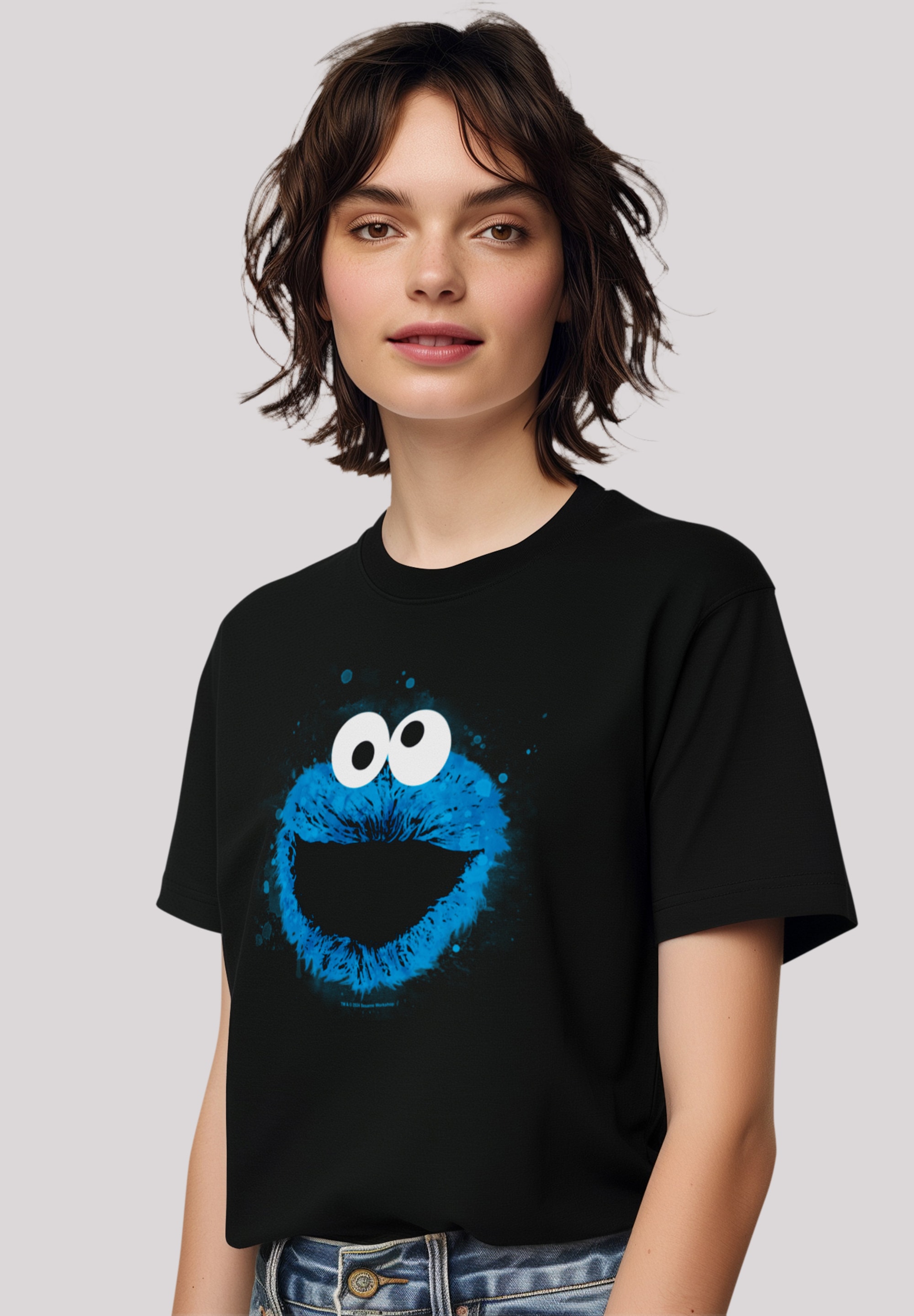 F4NT4STIC T-Shirt "Sesamstraße Cookie Monster Watercolor", Premium Qualität günstig online kaufen