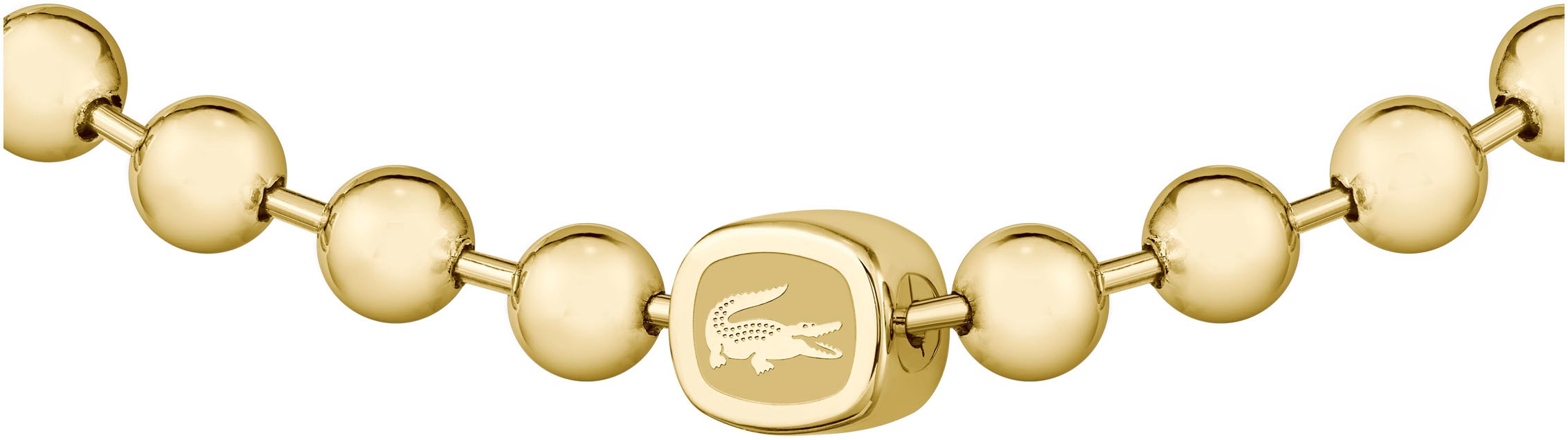 Armkette LACOSTE "VIGOR", gold (gelbgoldfarben), Armbänder, Herren, 19cm, Edelstahl, Armkette 3
