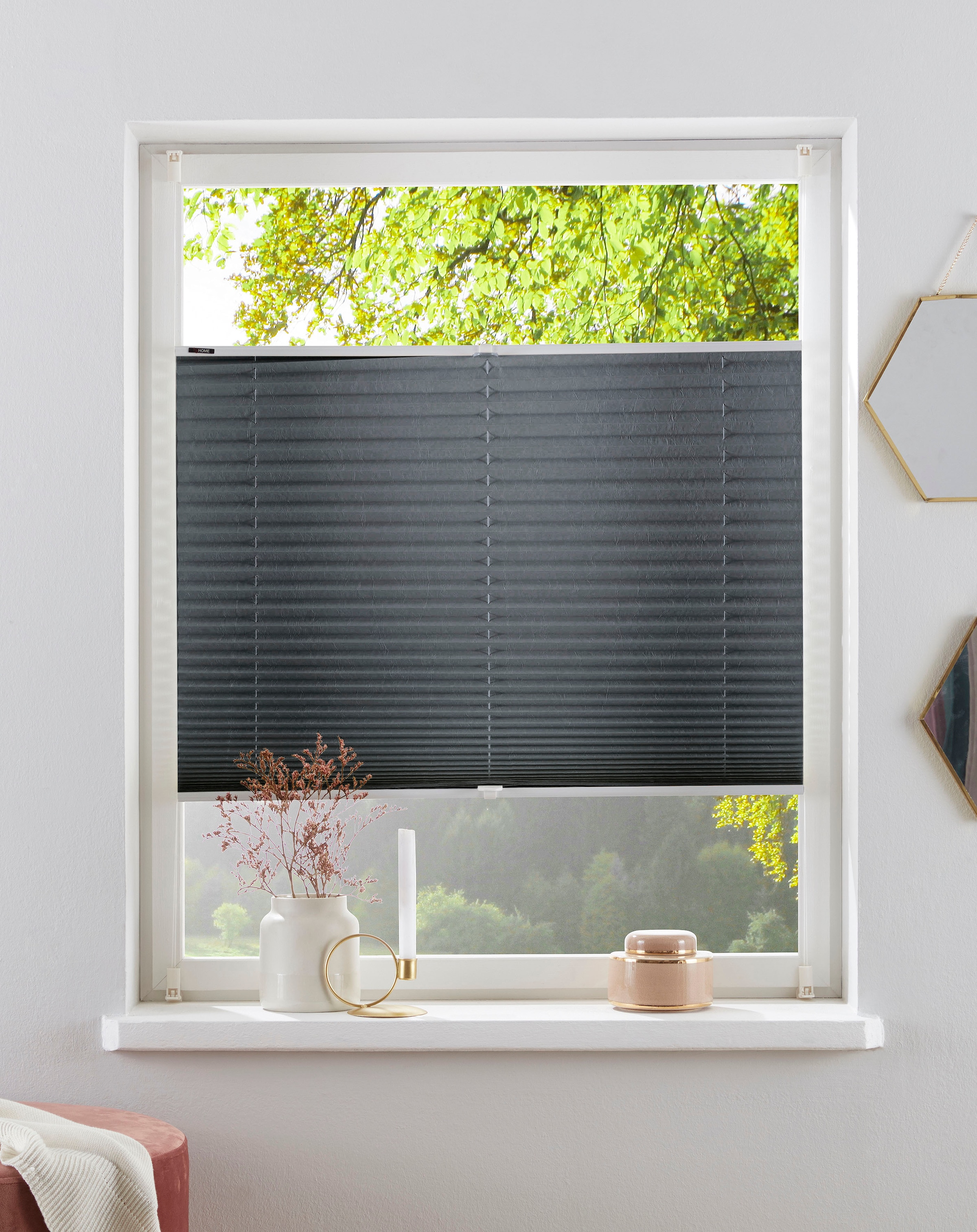 OTTO home Plissee "DAHRA - in Crush-Optik" Lichtschutz ohne Bohren verspann günstig online kaufen