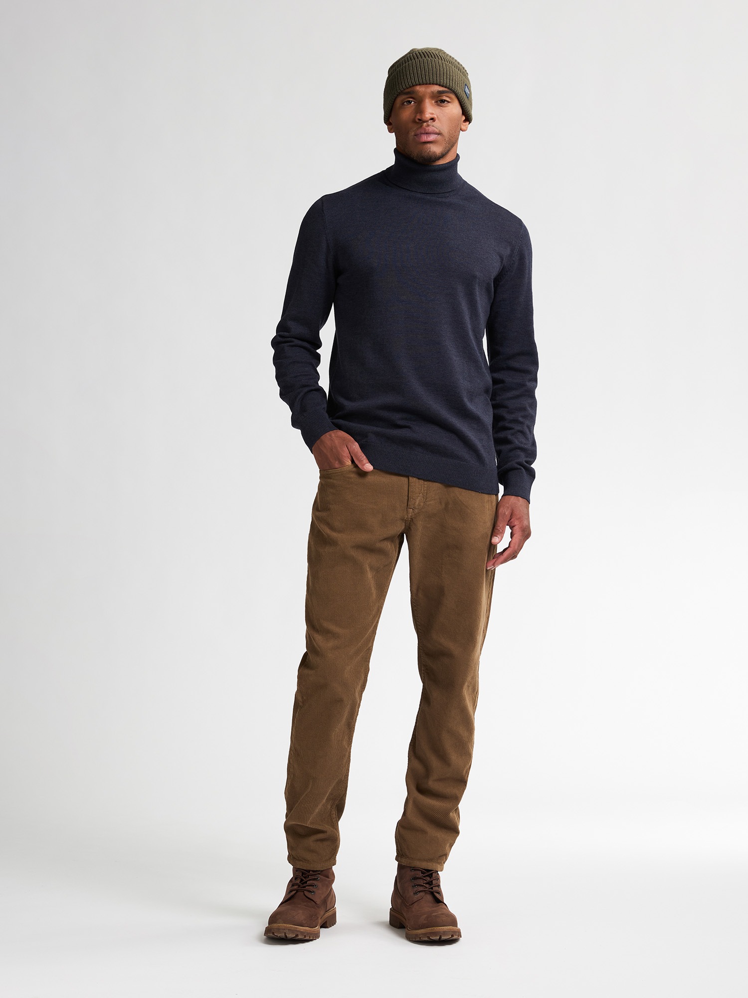 Petrol Industries Rollkragenpullover »Men Knitwear Collar Basi«, Pflegeleichter Materialmix mit Baumwollanteil