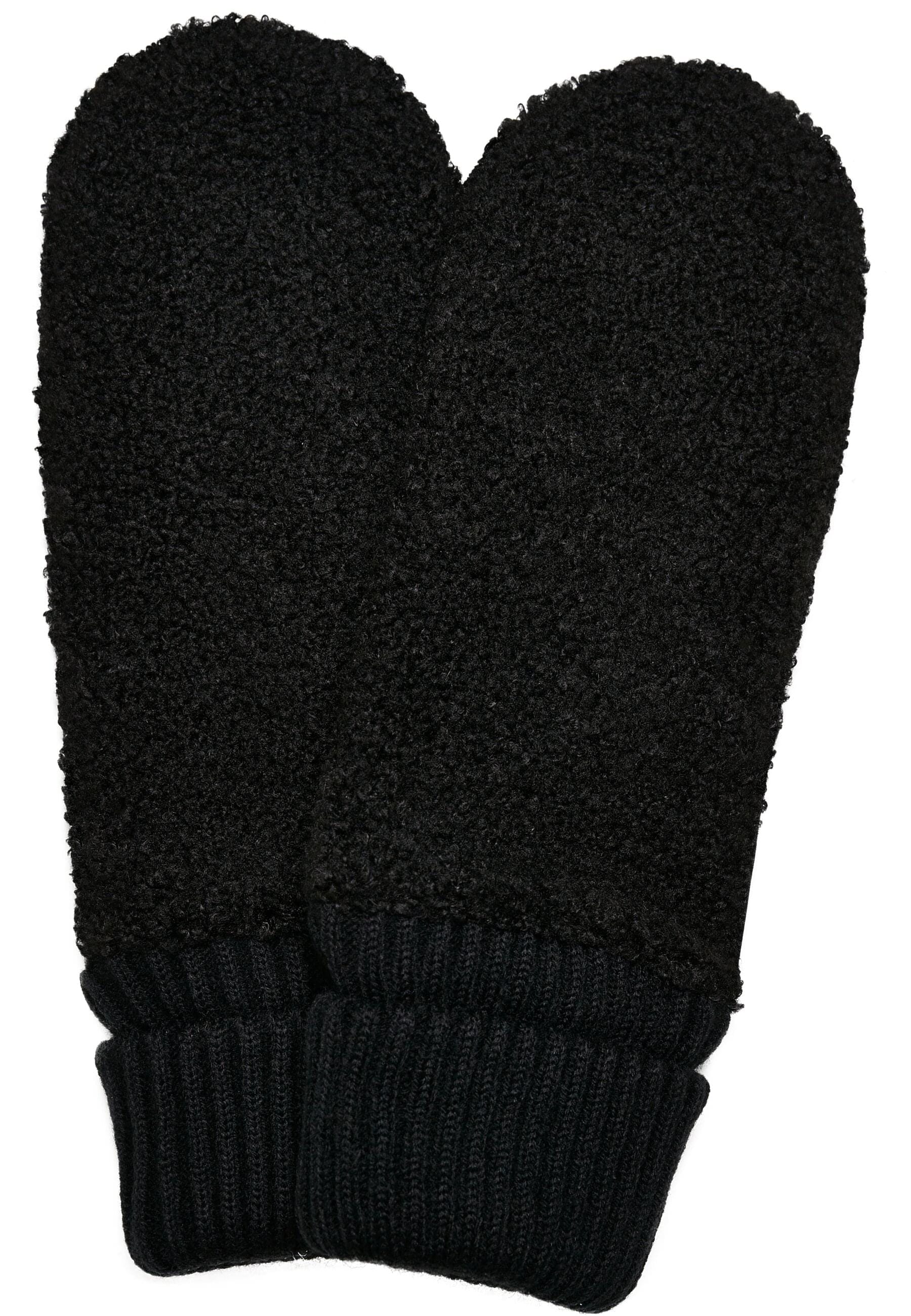 URBAN CLASSICS Baumwollhandschuhe »Unisex Sherpa Synthetic Leather Gloves«