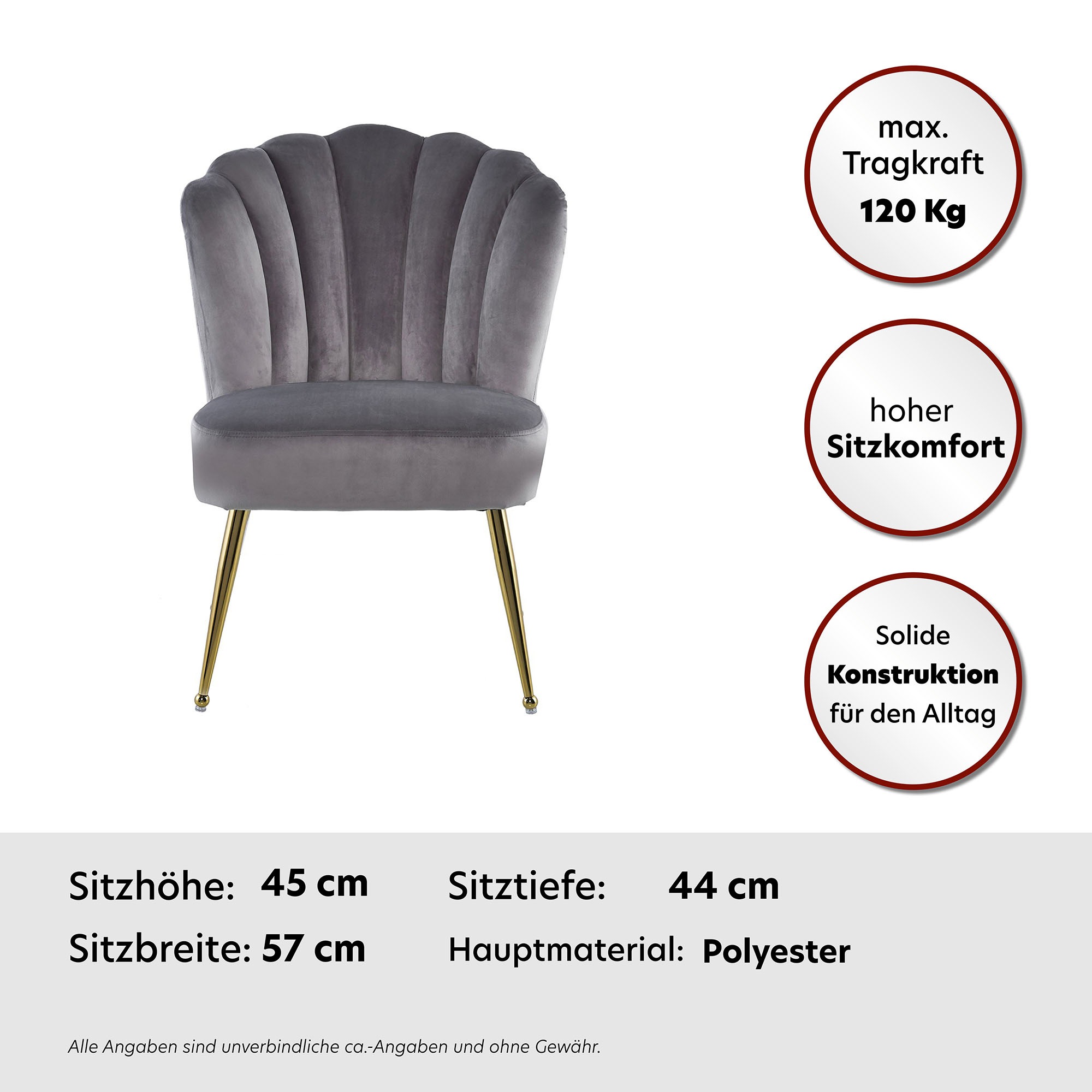 Thumbnail - Kayoom Esszimmerstuhl "Stuhl Pippa, Rückenlehne im Retro-Stil, ausgefallene Rückenlehne" () 1 Stk.samtweicher Bezug, Eye...