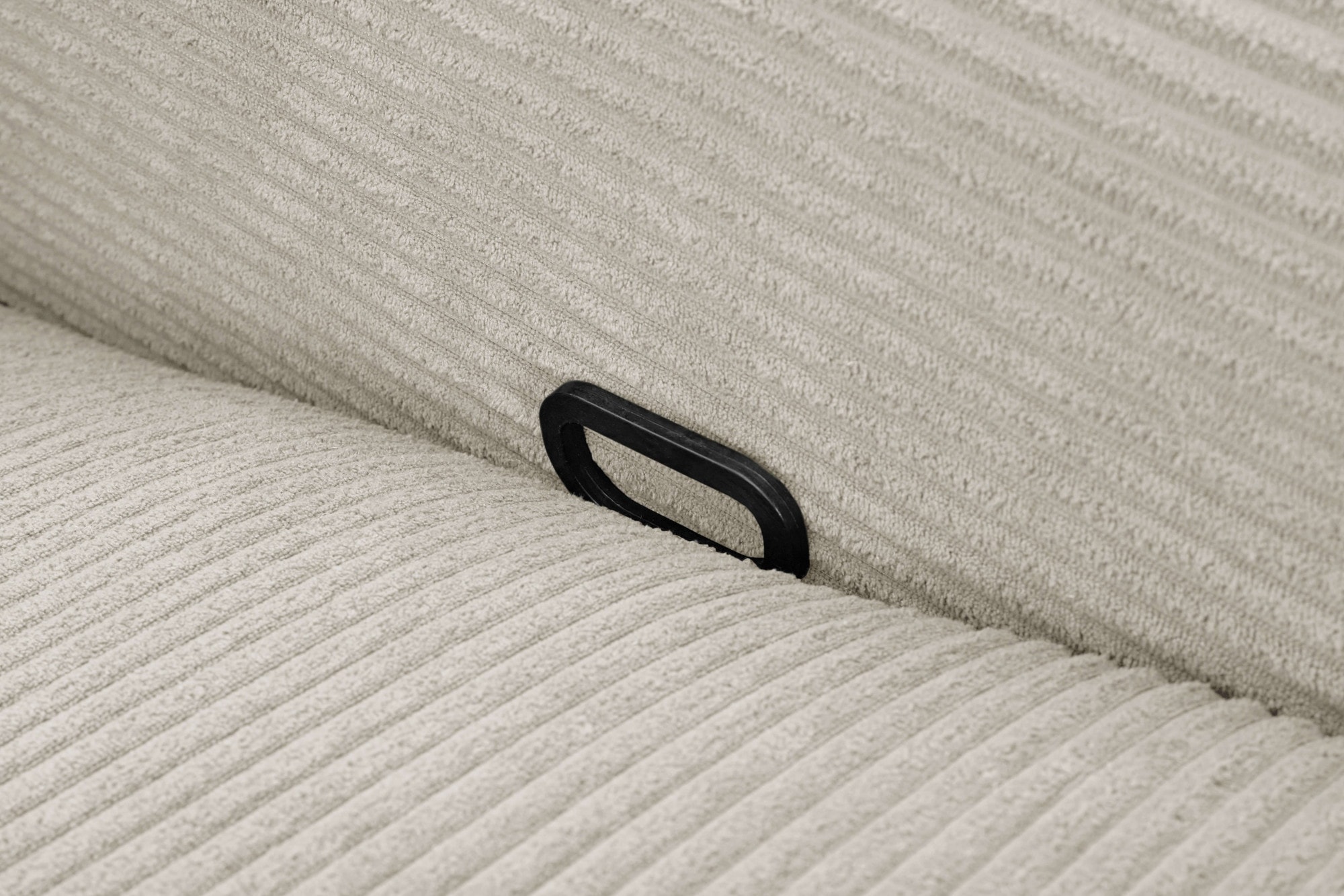 Home affaire Ecksofa »SKAANE in Cord, L-Form, 274 cm, manuelle u. elektrische Funktion,«, Kopfteilverstellung, Relax-und Liegefunktion, Federkernpolsterung