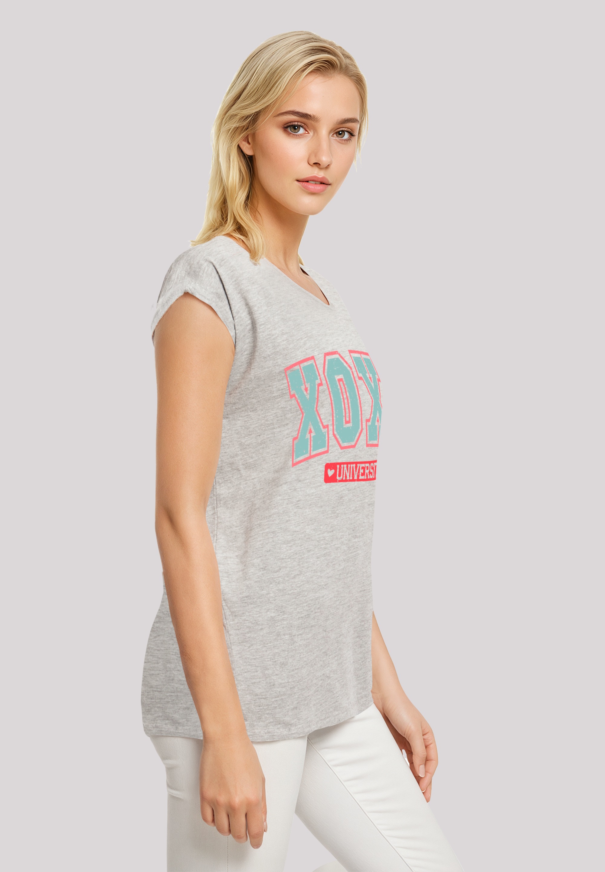F4NT4STIC T-Shirt »XOXO University Valentinstag«, Premium Qualität