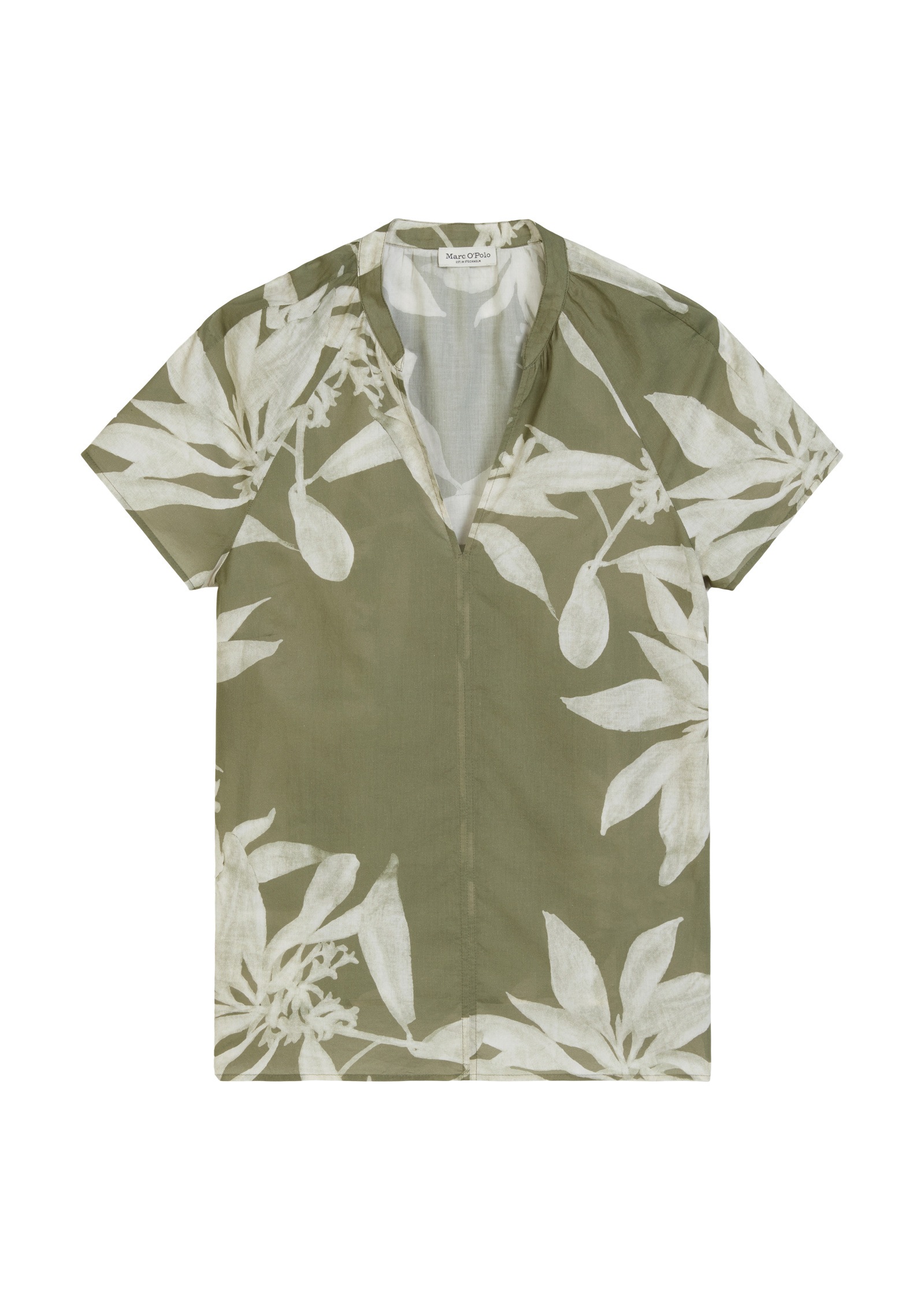 Marc O'Polo Kurzarmbluse »aus leichtem Baumwolle-Voile«