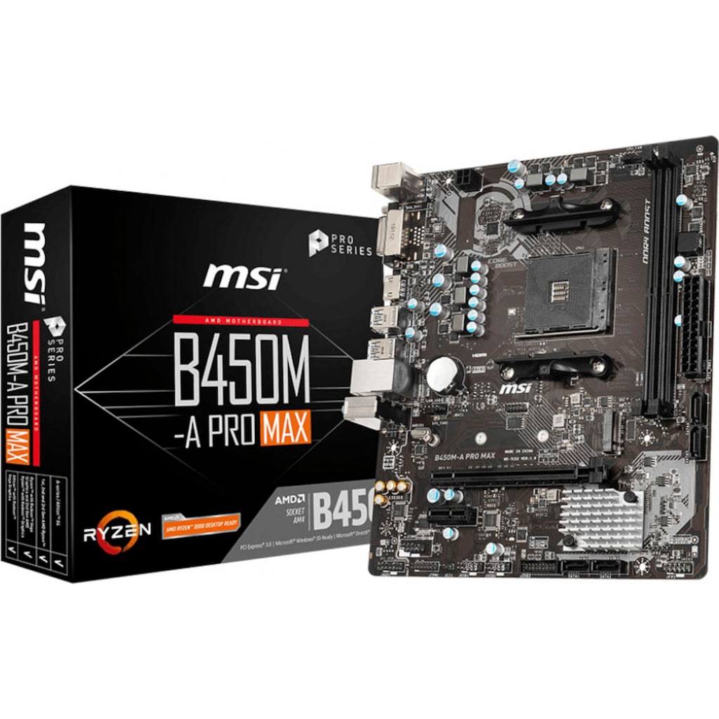 MSI Mainboard »B450M-A PRO MAX«