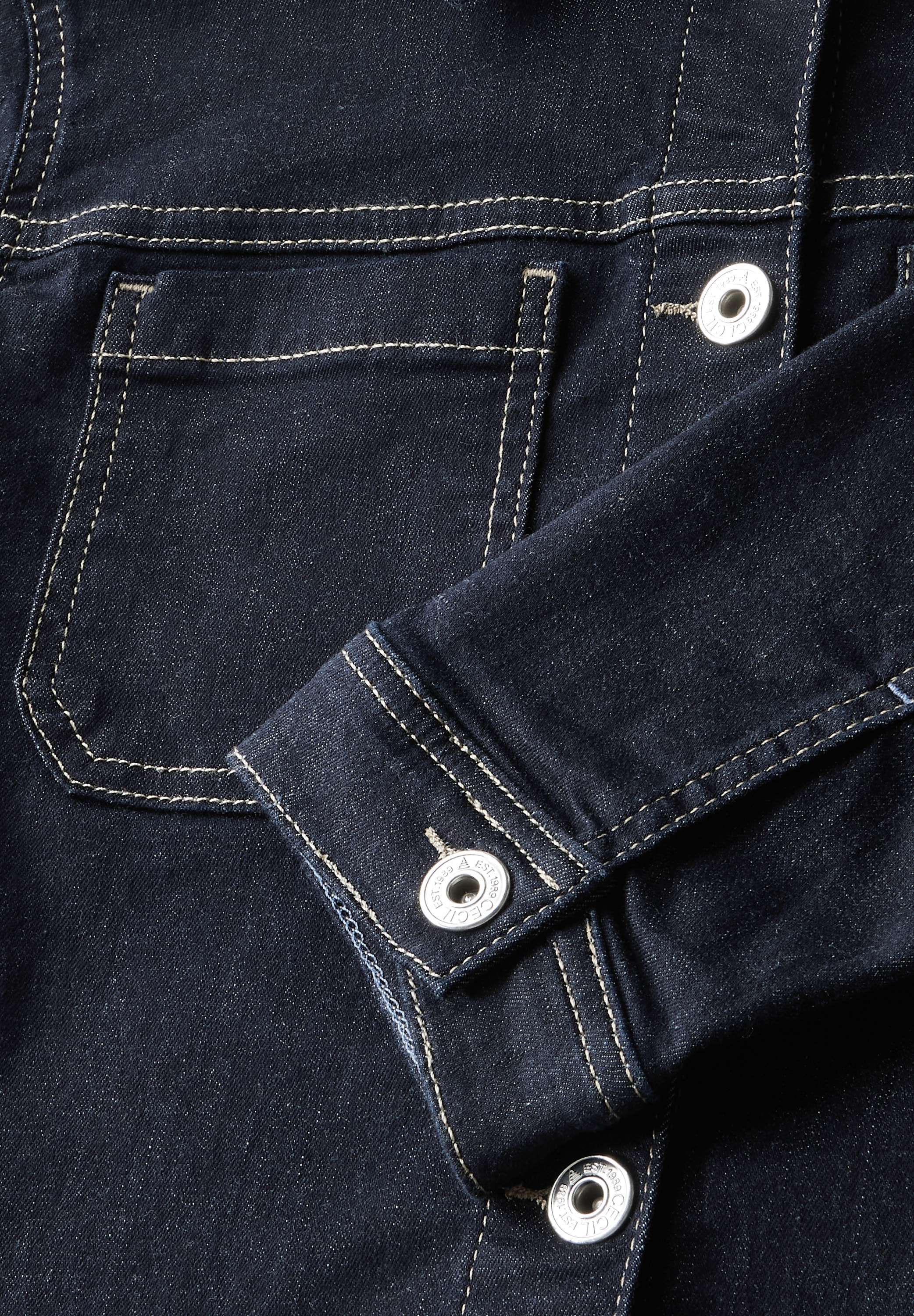 Cecil Jeansjacke, ohne Kapuze, aus Baumwolle mit Stretchanteil