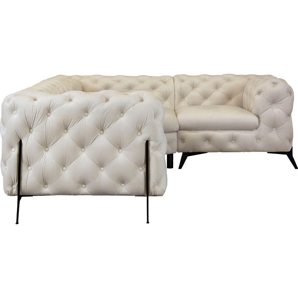 Leonique Chesterfield-Sofa »Amaury L-Form«