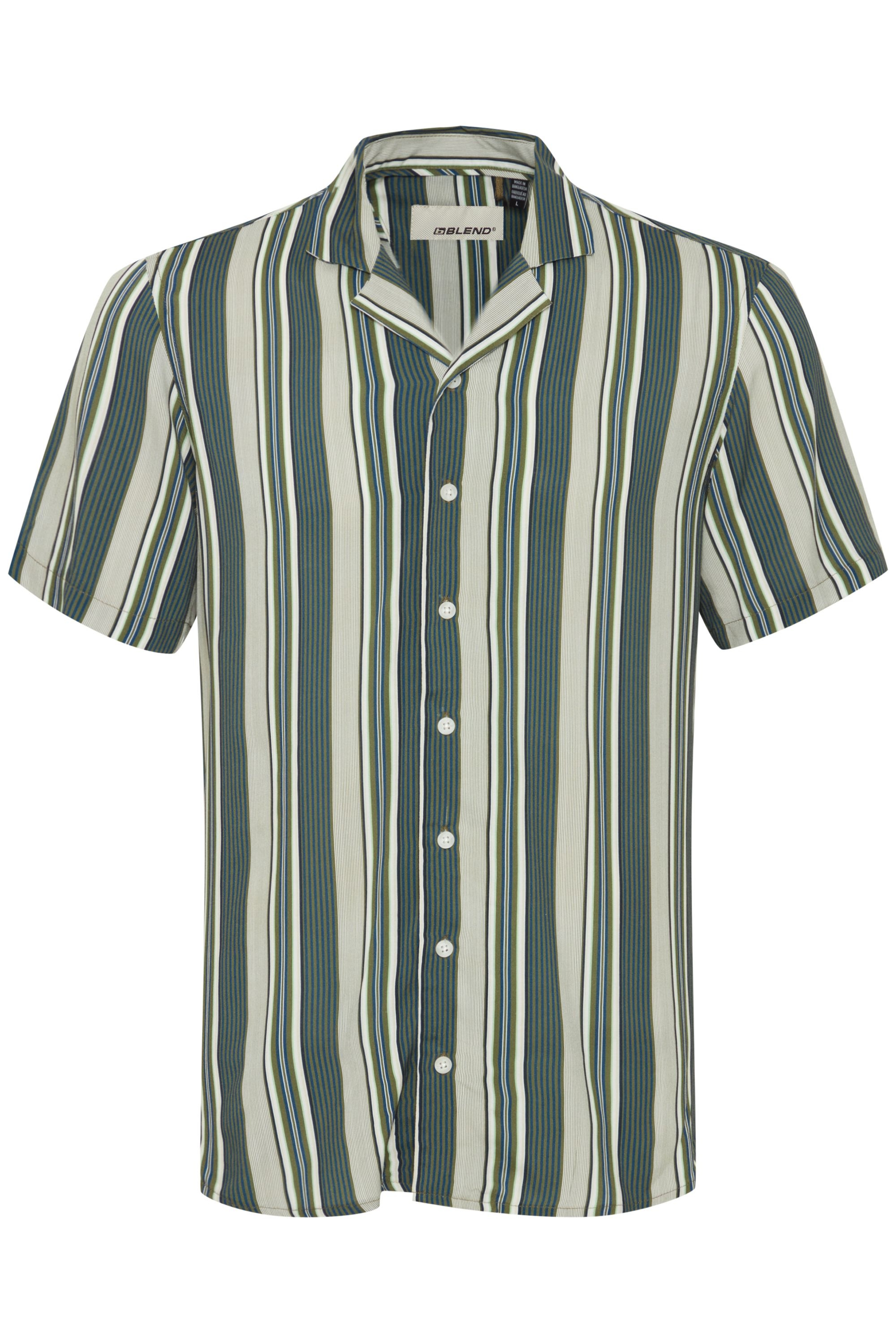 Blend Kurzarmhemd "BHShirt" Sommerliches Kurzarmhemd mit Streifen günstig online kaufen
