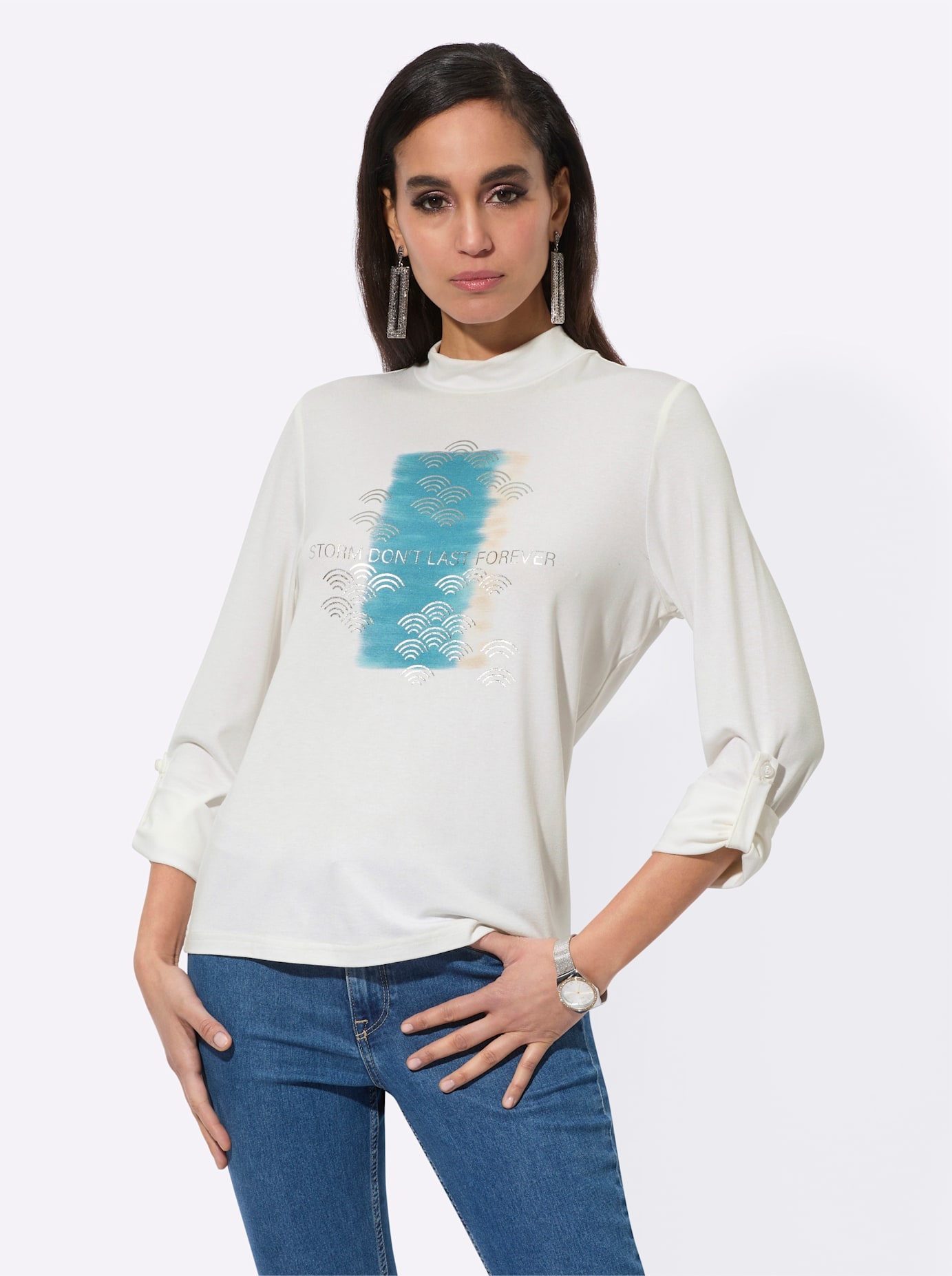 creation L Langarmshirt "Shirt" 1 Stk. tlg. günstig online kaufen