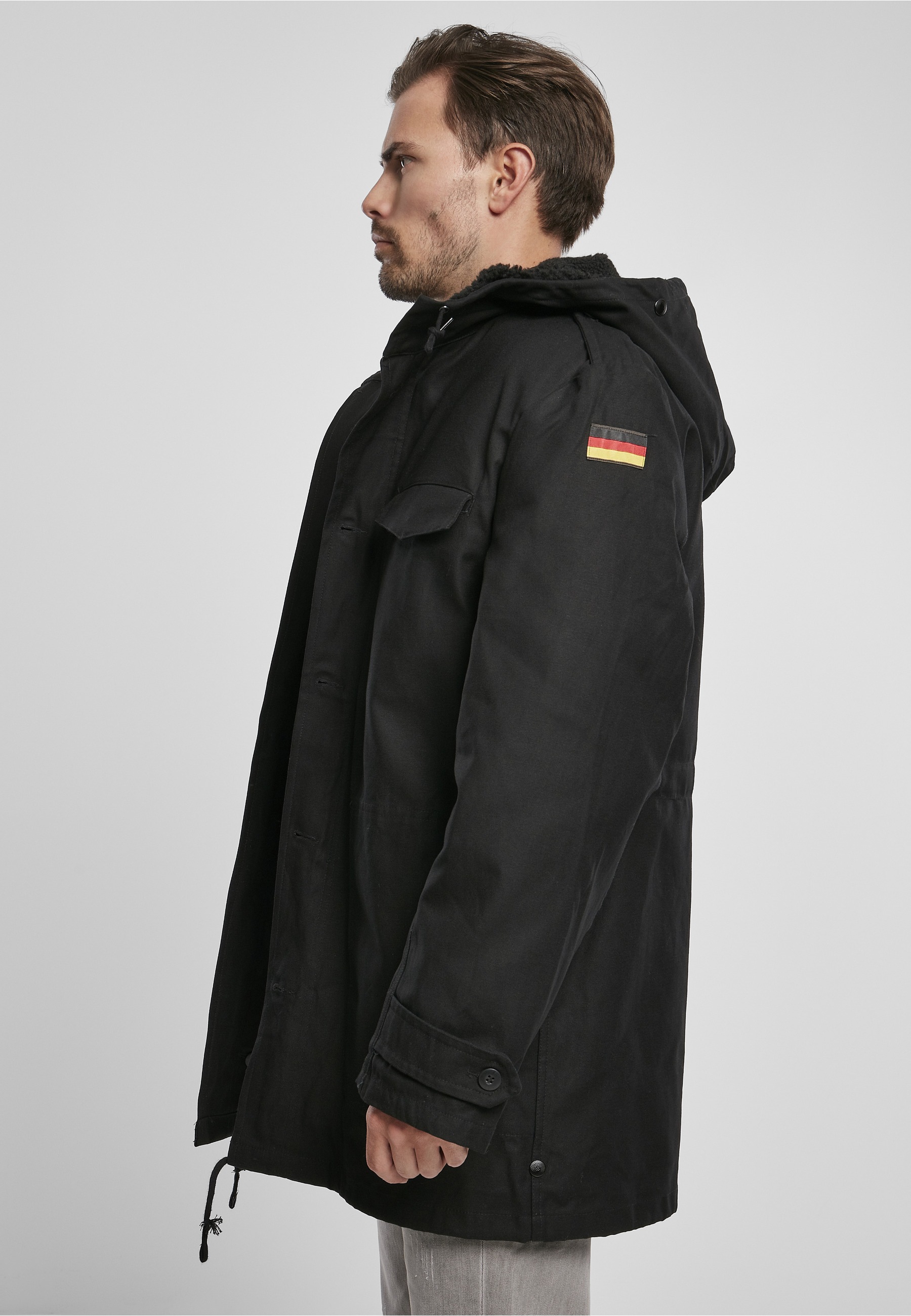 Brandit Manteau Bundeswehr Flag Black 4XL Homme 3