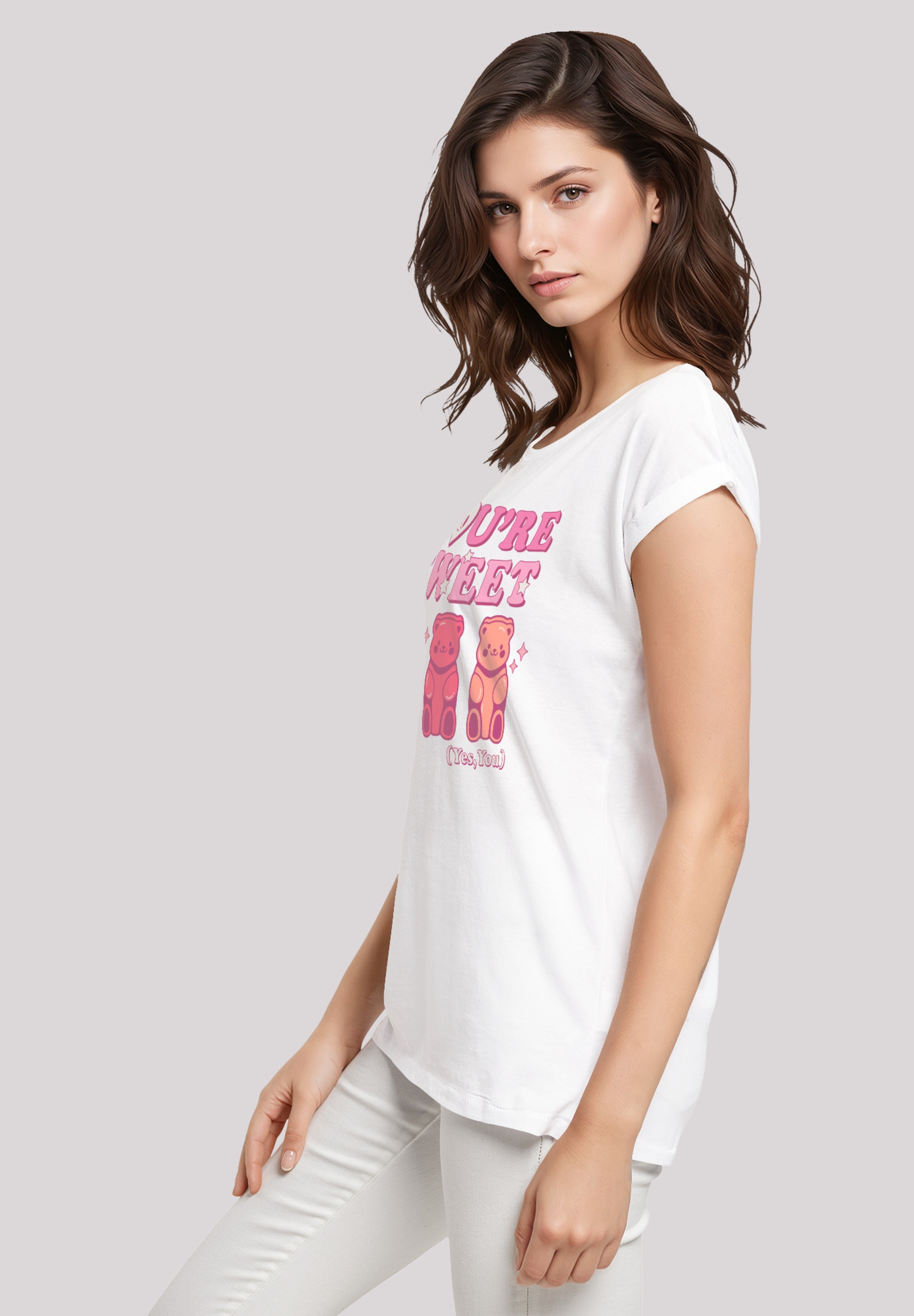 F4NT4STIC T-Shirt »Valentinstag You're Sweet Gummy Bears«, Premium Qualität