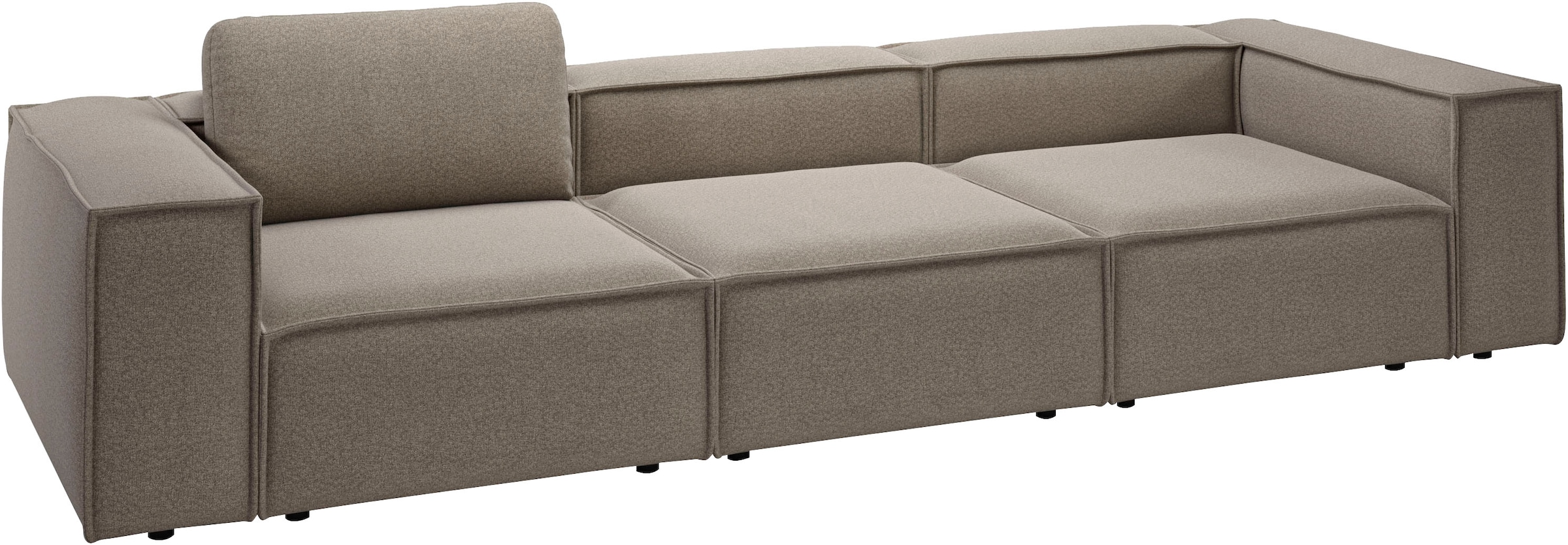 Places of Style 3,5-Sitzer »Watertown, modernes Big-Sofa XXL, 336 cm Breite, auch in Feincord«, Riesiges Designersofa mit viel Platz & weichen Bezügen in Trendfarben