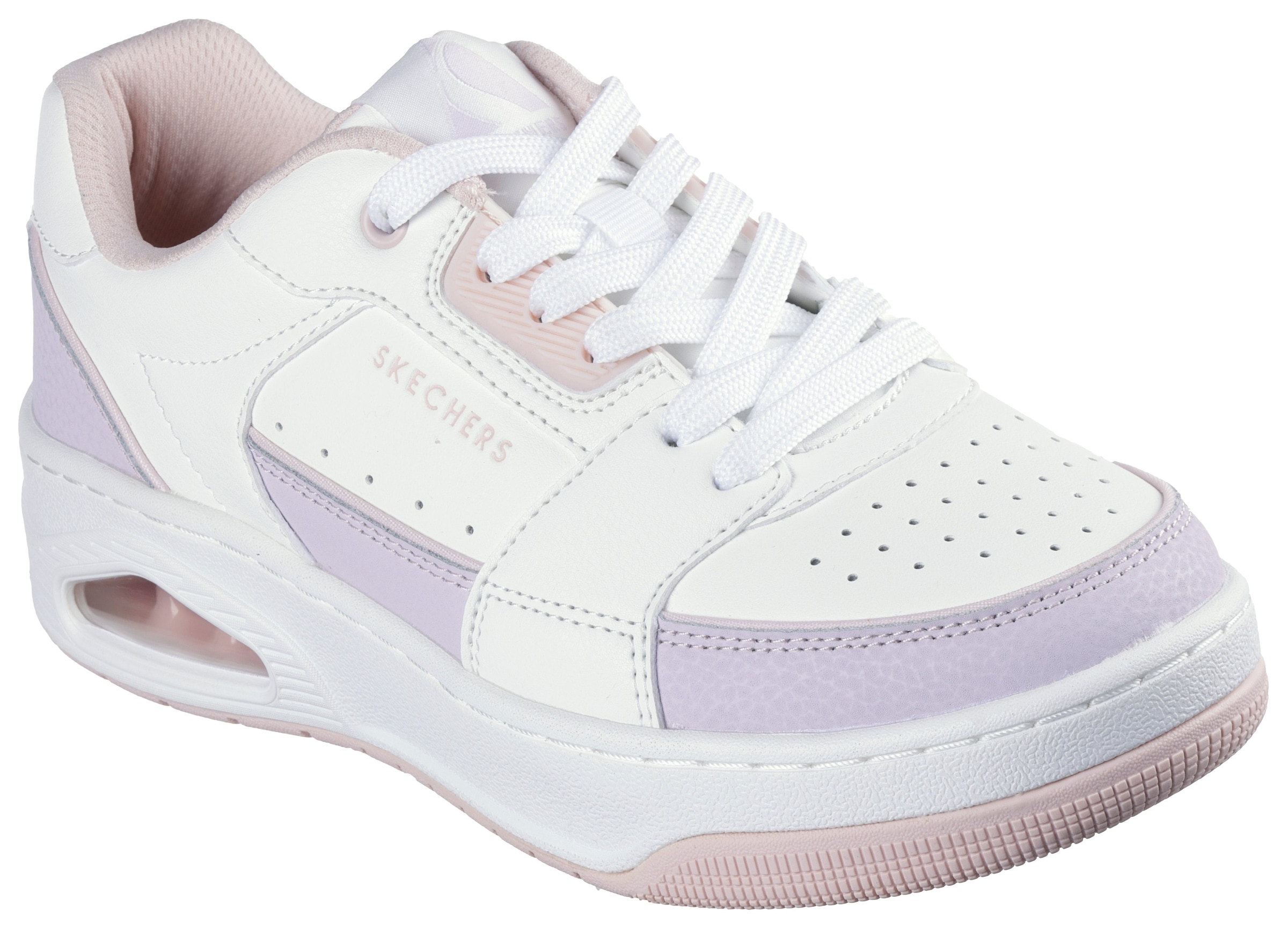 Skechers Sneaker »UNO COURT-COURTED STYLE«, Skater Schuh, Retro Sneaker mit Memory Foam