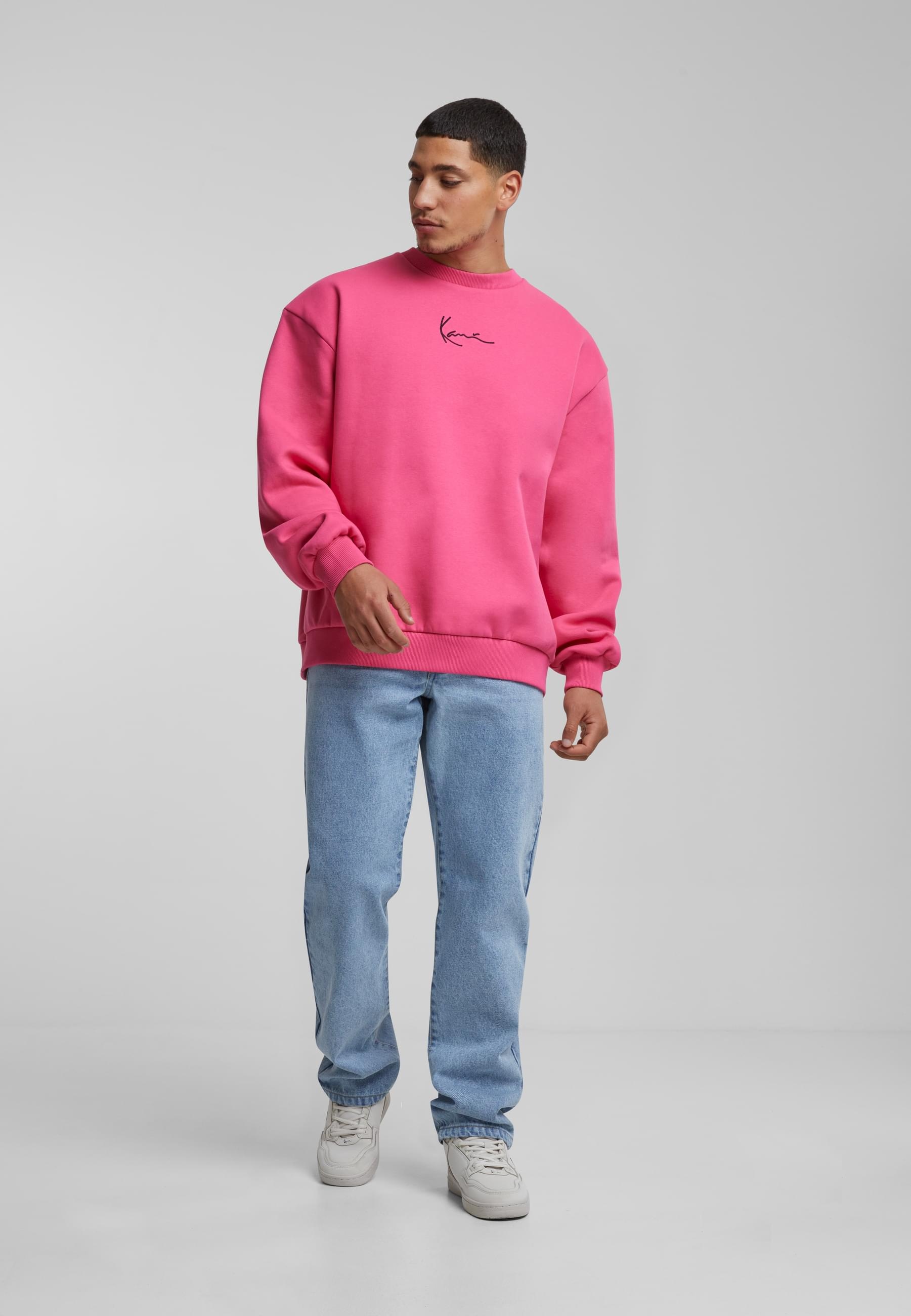 Karl Kani Rundhalspullover »Karl Kani Herren KM242-031-1 Small Signature Os Crew«, (1 tlg.)