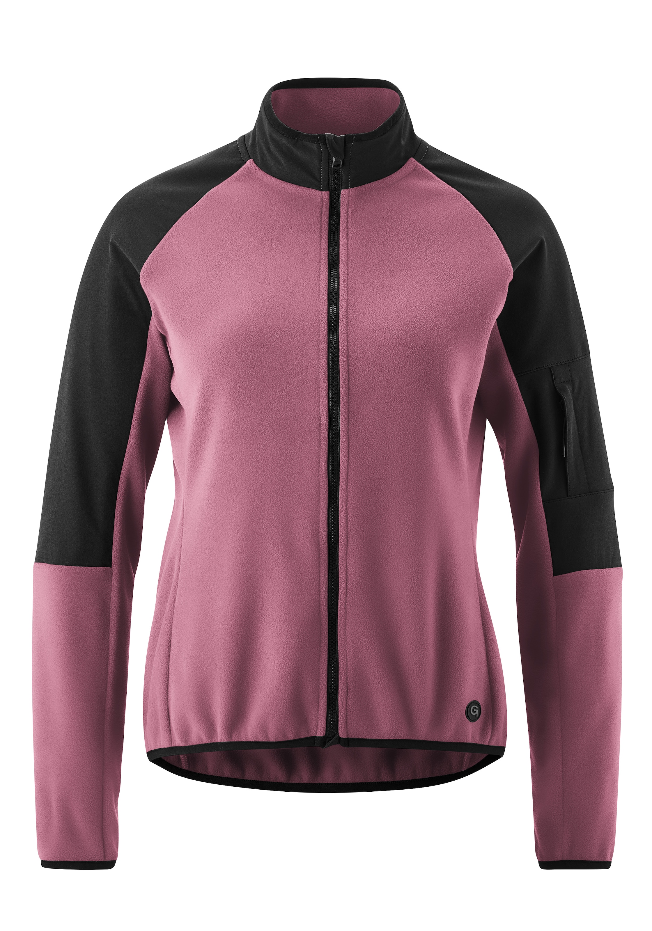 Gonso Radtrikot "Adventure Jersey Fleece W", Damen Fahrradtrikot langarm, weiches Fleece-Material, Full-Zip Trikot