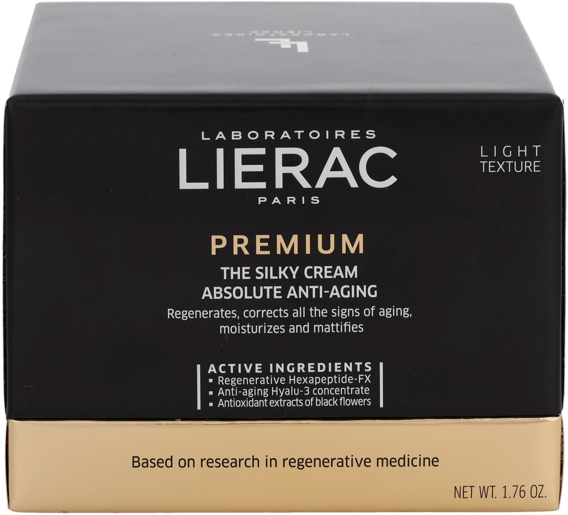 LIERAC Anti-Aging-Creme, Glättet tiefe Falten, mindert Pigmentflecken und Poren.
