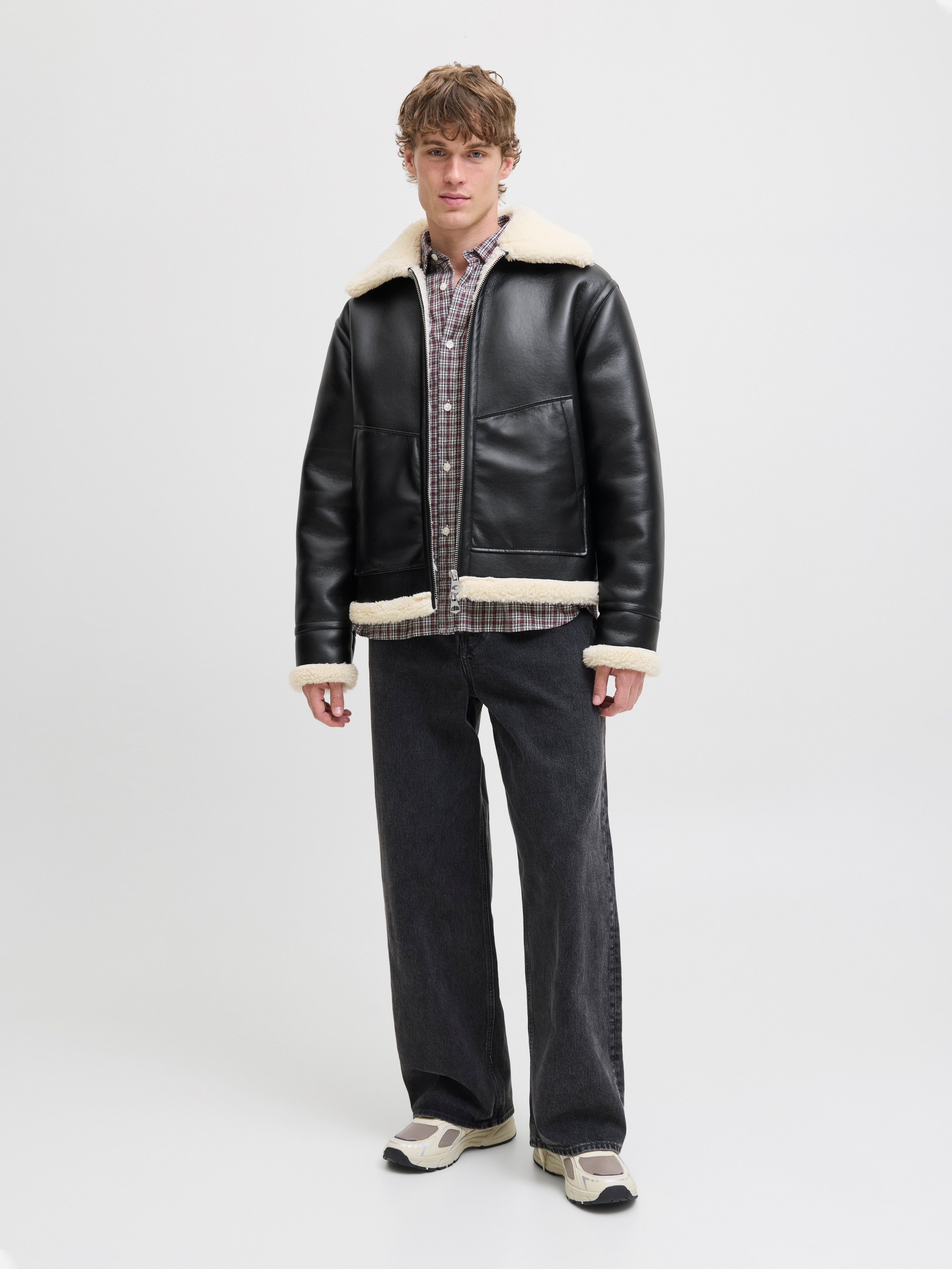 Jack & Jones Bomberjacke »JORLIVERPOOL AVIATOR JACKET SN«, ohne Kapuze