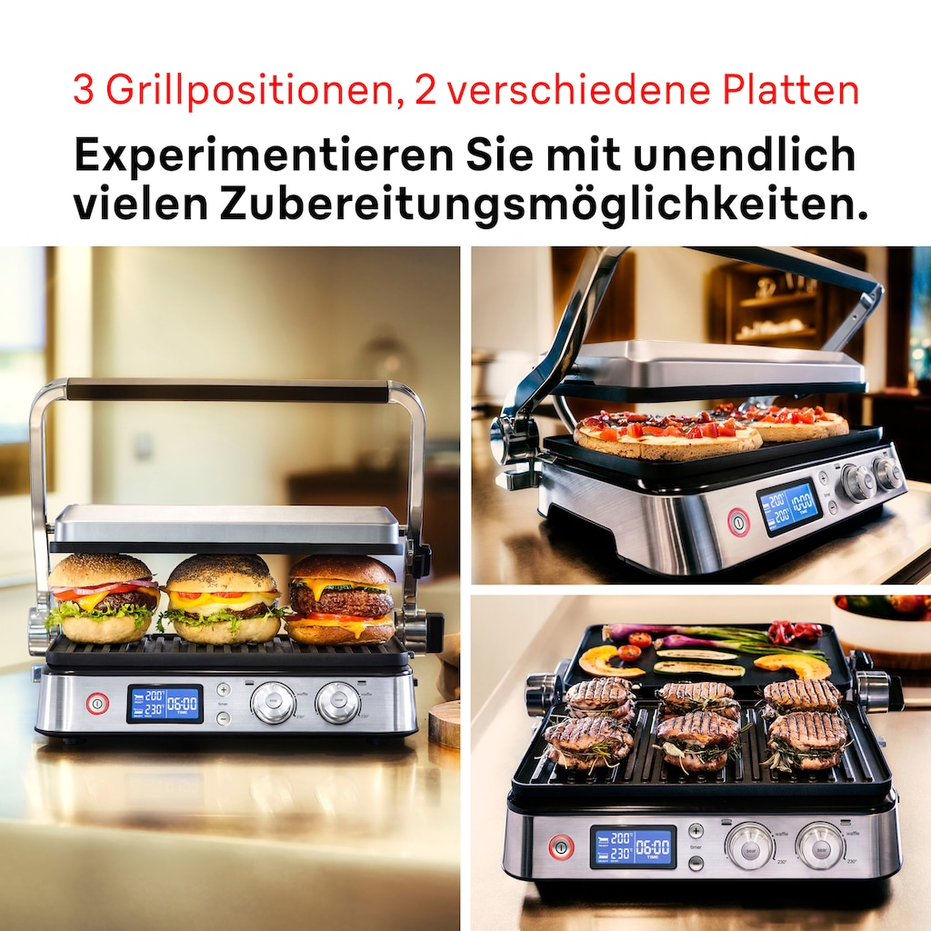 Braun Kontaktgrill »Multigrill 9 CG 9043 silber«, 2000 W