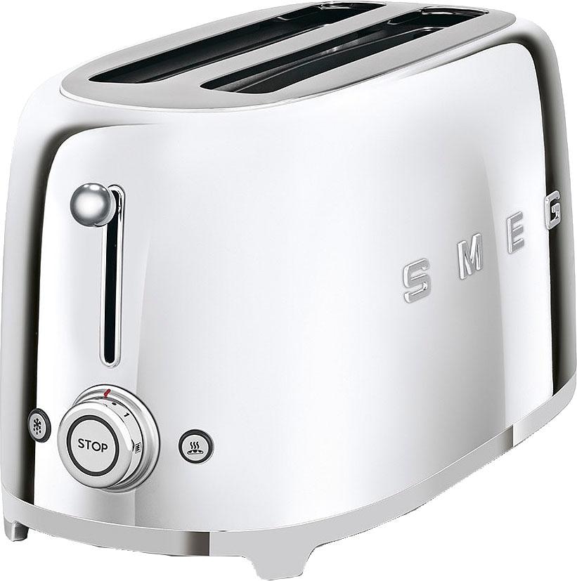 Smeg Toaster "TSF02SSEU", 2 lange Schlitze, für 2 Scheiben, 1500 W