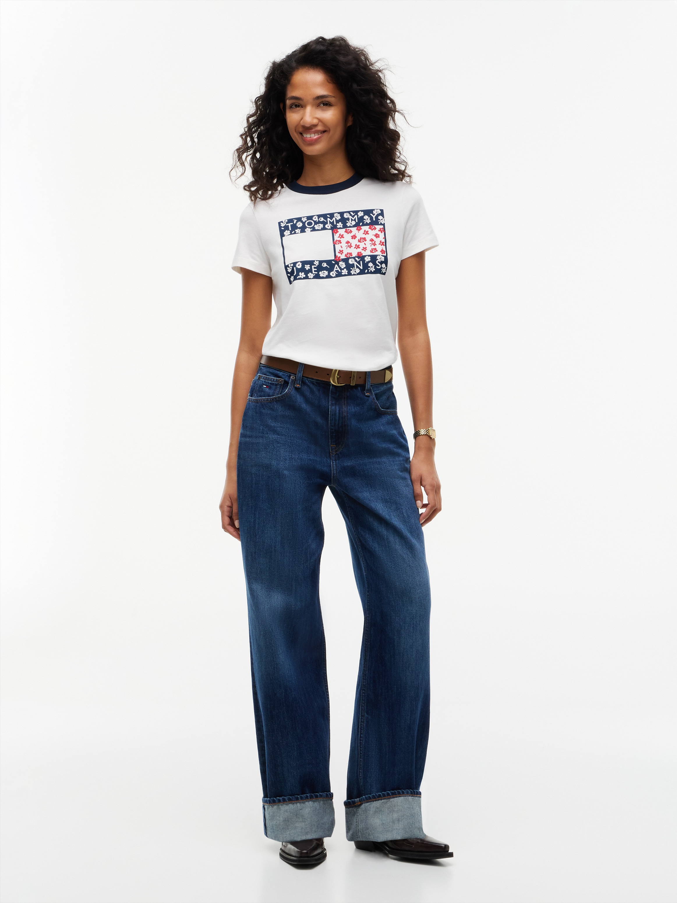 Tommy Jeans Rundhalsshirt »TJW REG NOLVETY RINGER« Baumwolle