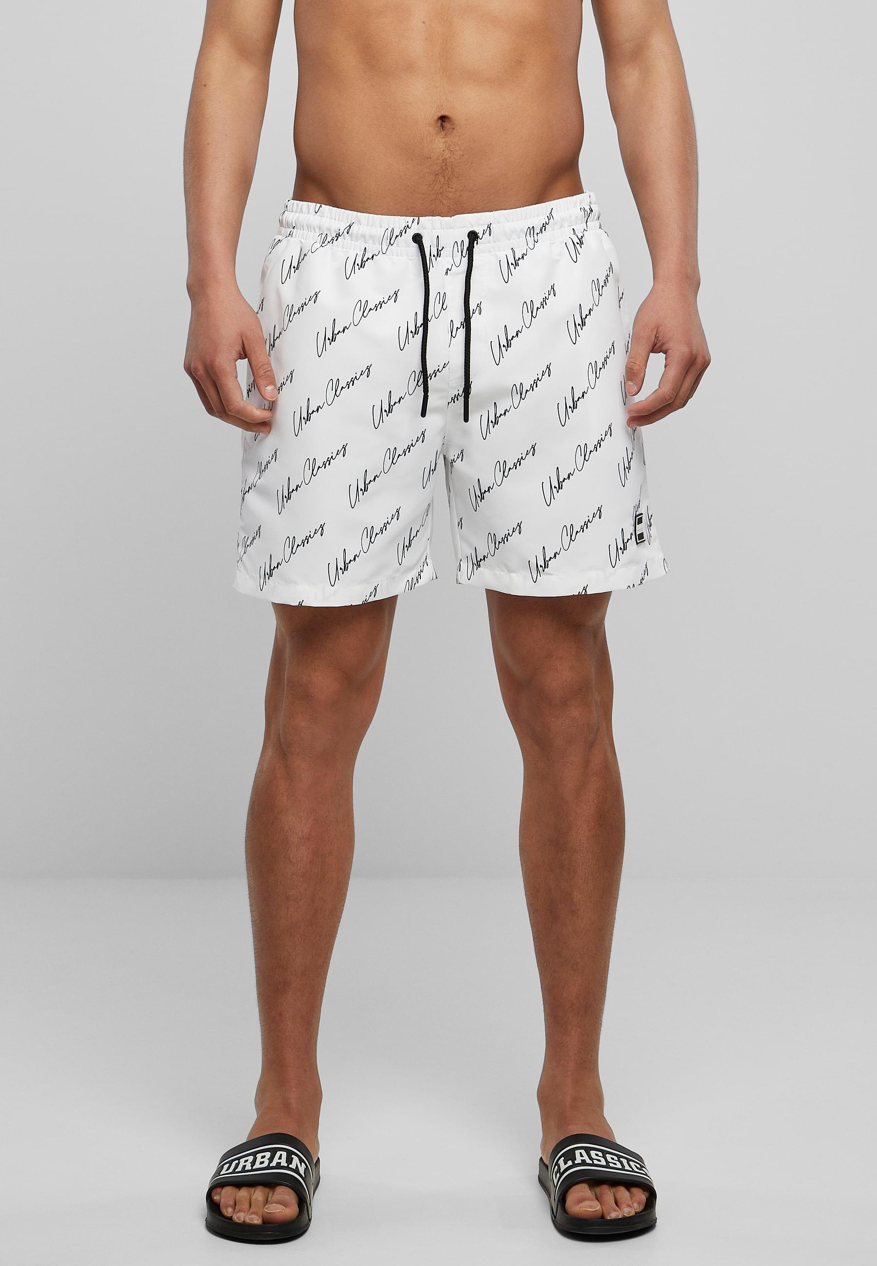 URBAN CLASSICS Badeshorts »Urban Classics Herren Pattern Swim Shorts«