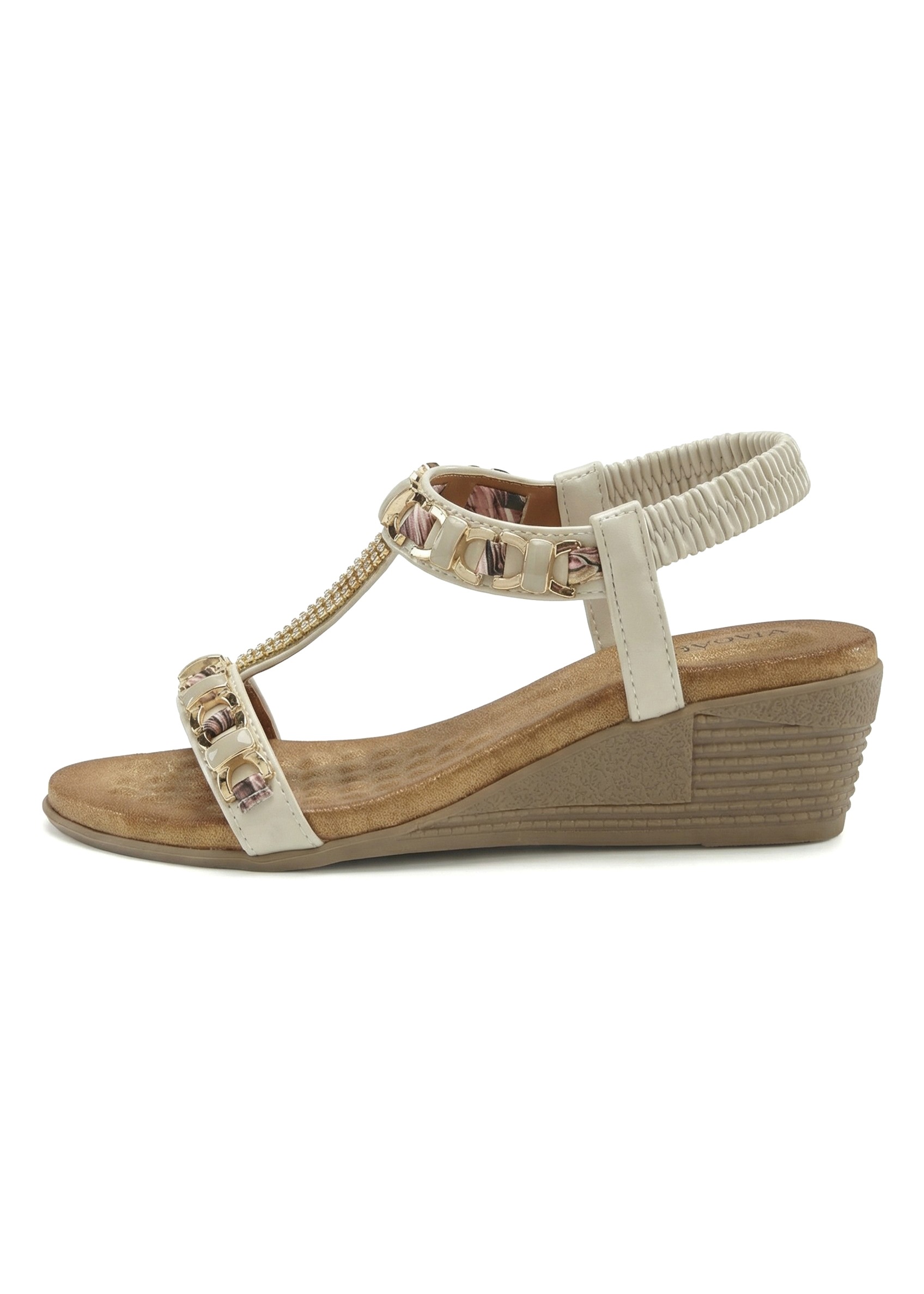 VIVANCE Wedge Sandals Beige 41 3