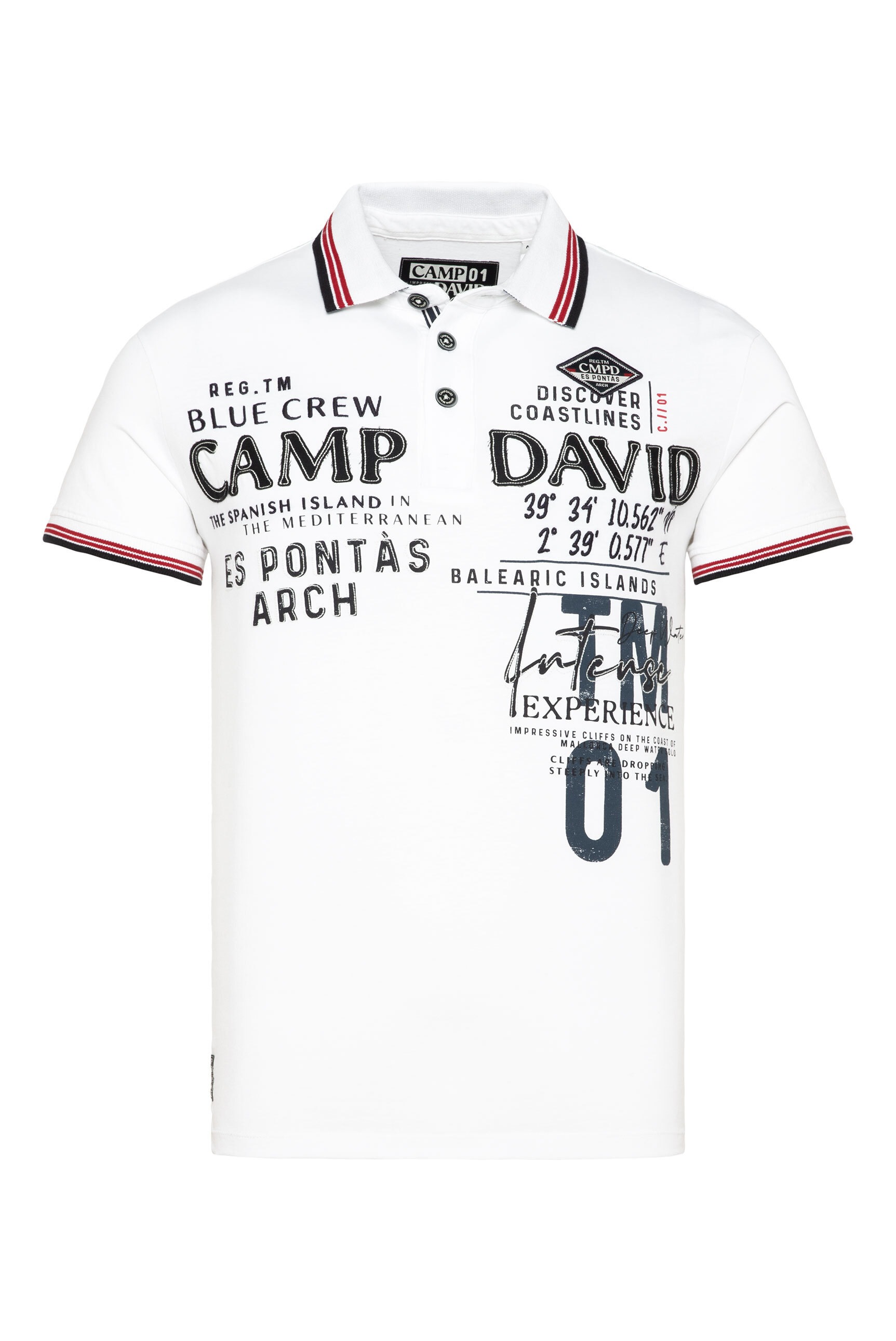 CAMP DAVID Poloshirt, aus Baumwolle