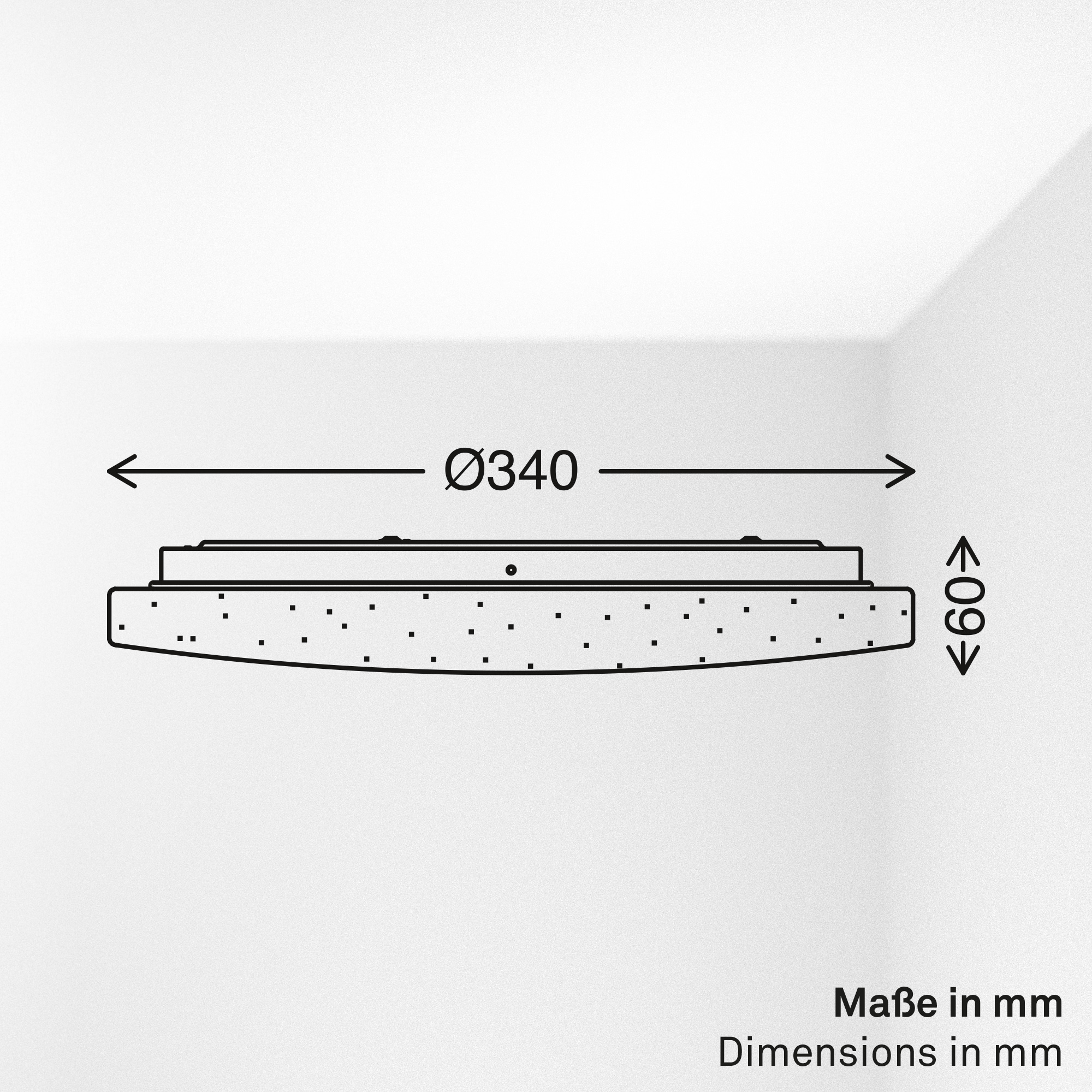 Briloner Leuchten LED Deckenleuchte »LUMINIUS« LED-Modul 1 Stk. warmweiß - kaltweiß 34 x 6 cm, Wohnzimmer, Schlafzimmer, Flur, Küche