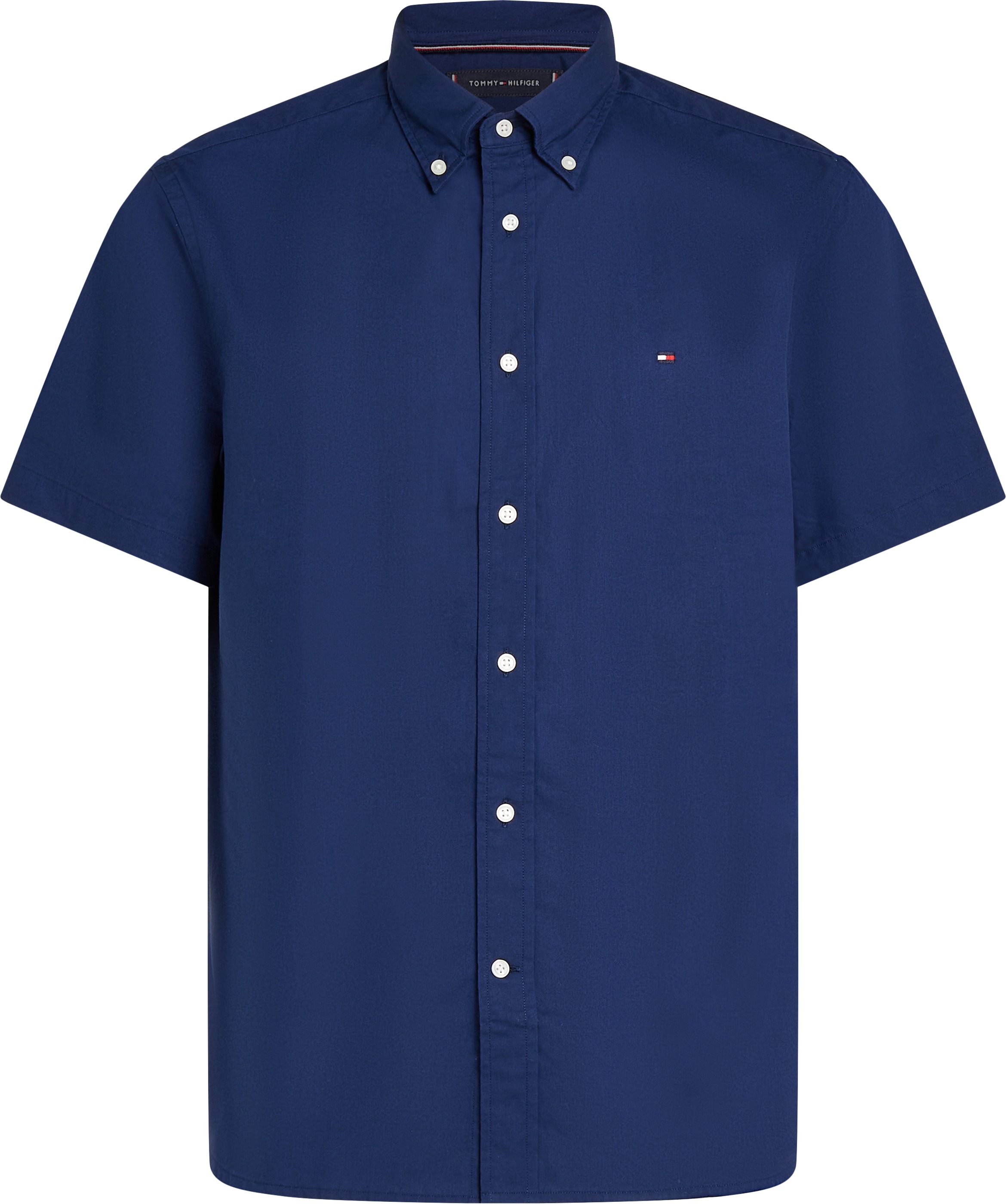 Thumbnail - Tommy Hilfiger Big & Tall Kurzarmhemd "BT-FLEX POPLIN SOLID S/S SHIRT-B" Große Größen