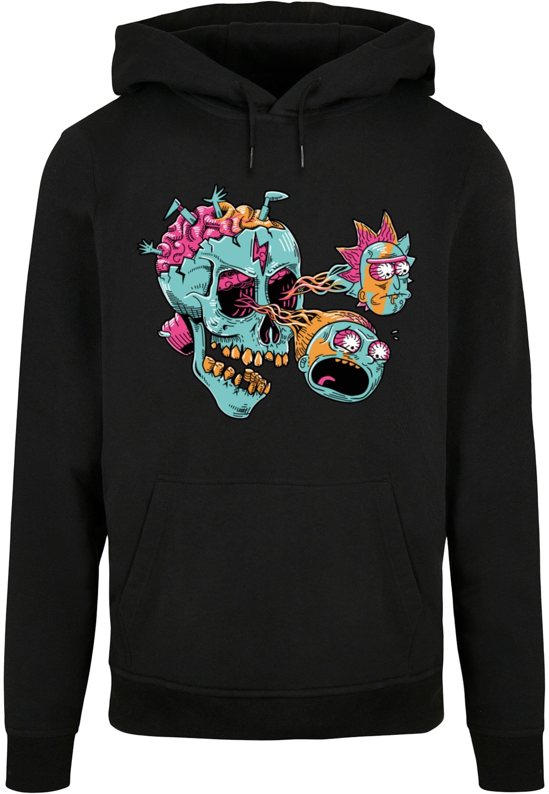 ABSOLUTE CULT Kapuzensweatshirt "ABSOLUTE CULT Herren Rick And Morty - Eyeball Skull Basic Hoody"