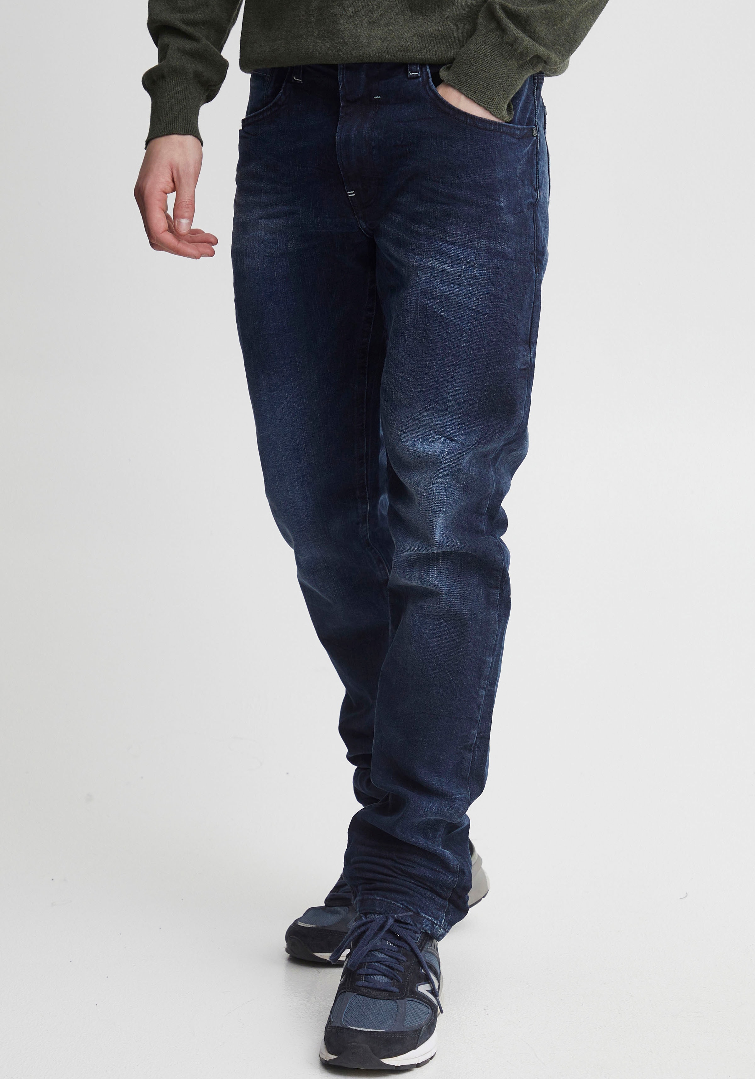 Blend "BHTWISTER" Slim Fit, knöchellange Schnittform, mit Reißverschluss