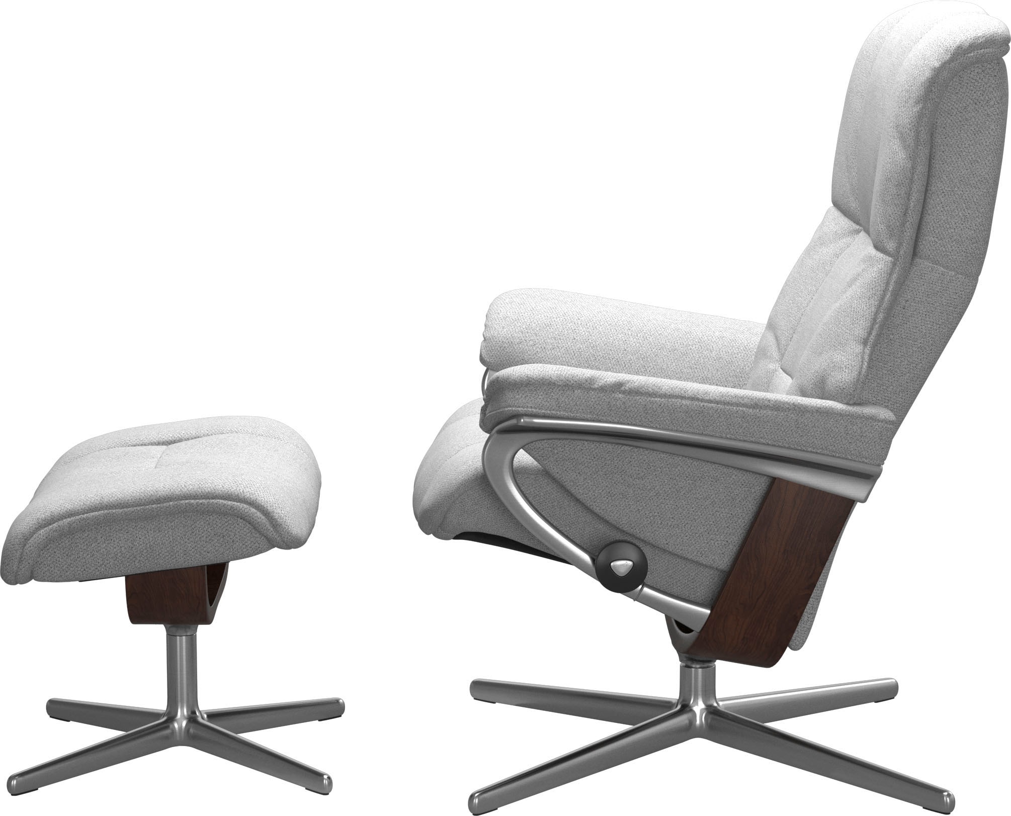 Stressless® Relaxsessel »Mayfair«, mit Cross Base, Größe S, M & L, Holzakzent Braun