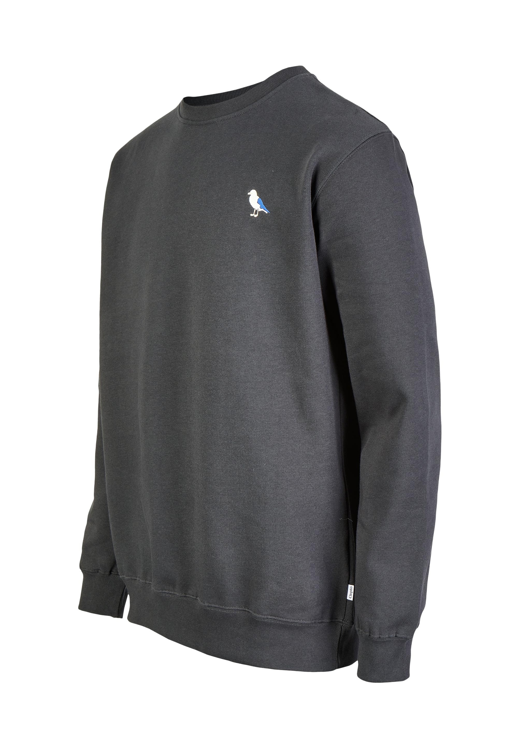 Cleptomanicx Sweatshirt »Embro Gull«, mit kleiner Möwen-Stickerei