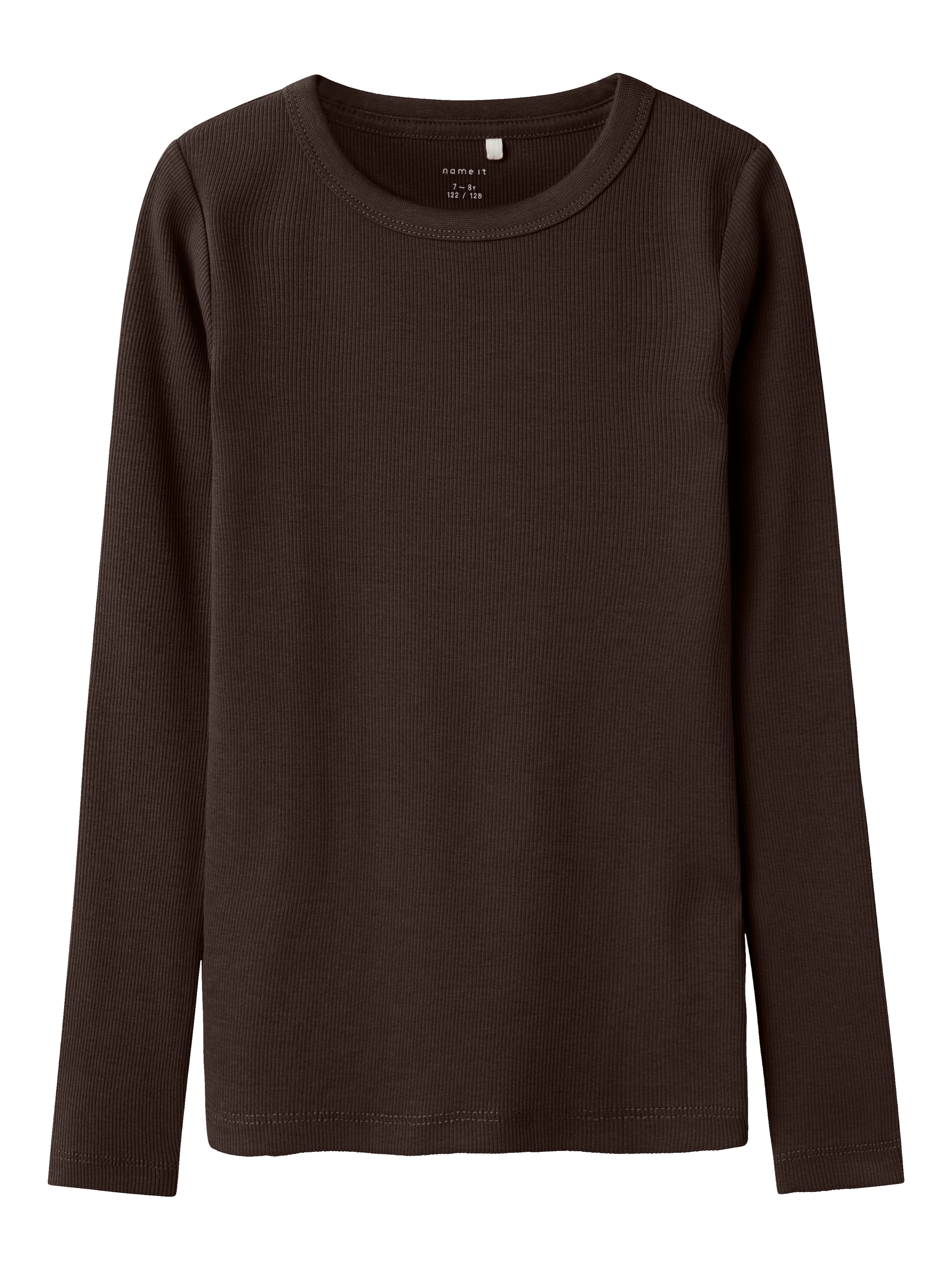 Name It Langarmshirt »NKFNAKAL LS TOP NOOS«, in Basic-Form und leicht gerippter Qualität