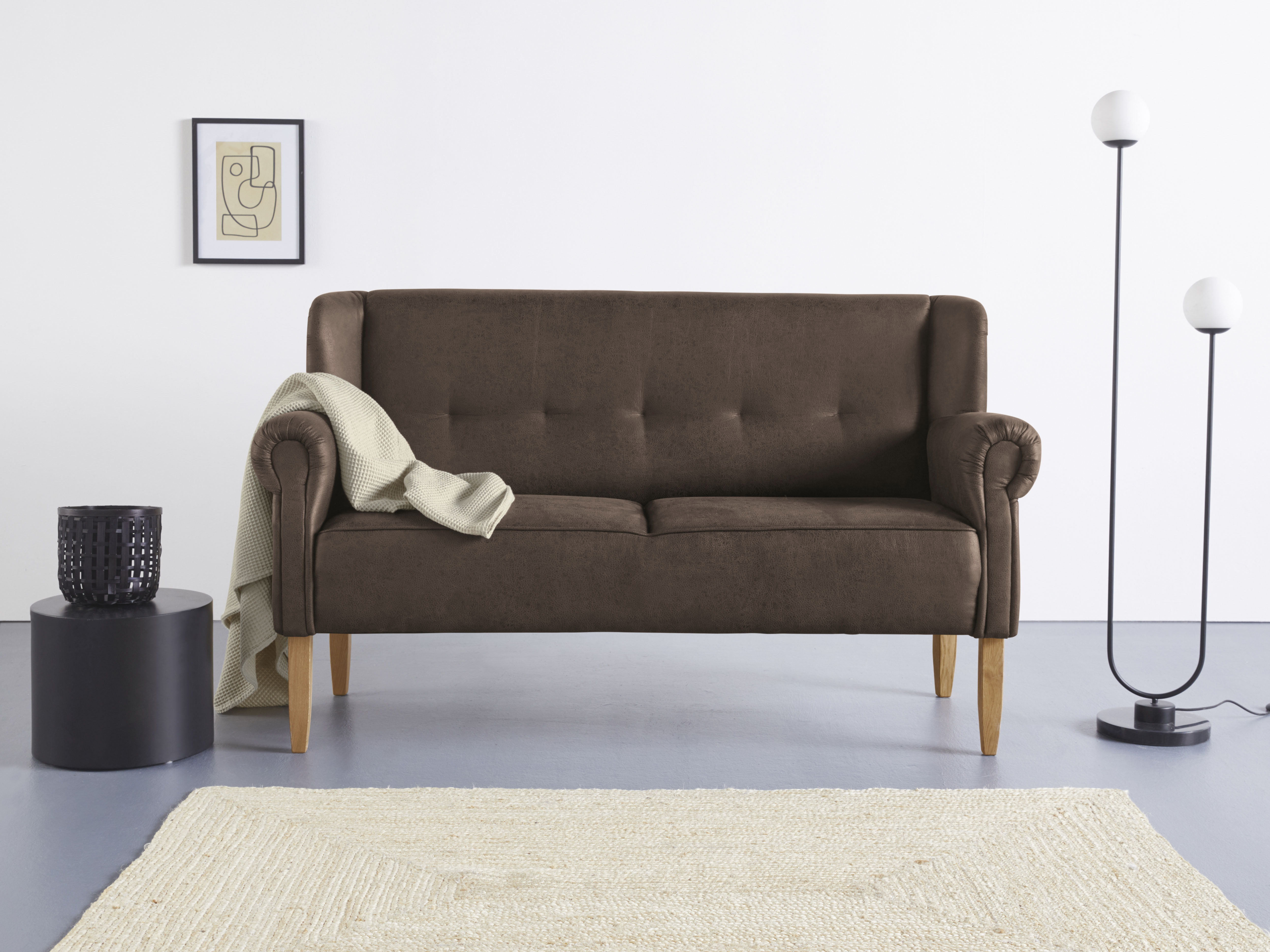 Home affaire Küchensofa "Moro Couch mit Federkern, bequem, Breite" in verschiedenen Stoffe und Farben