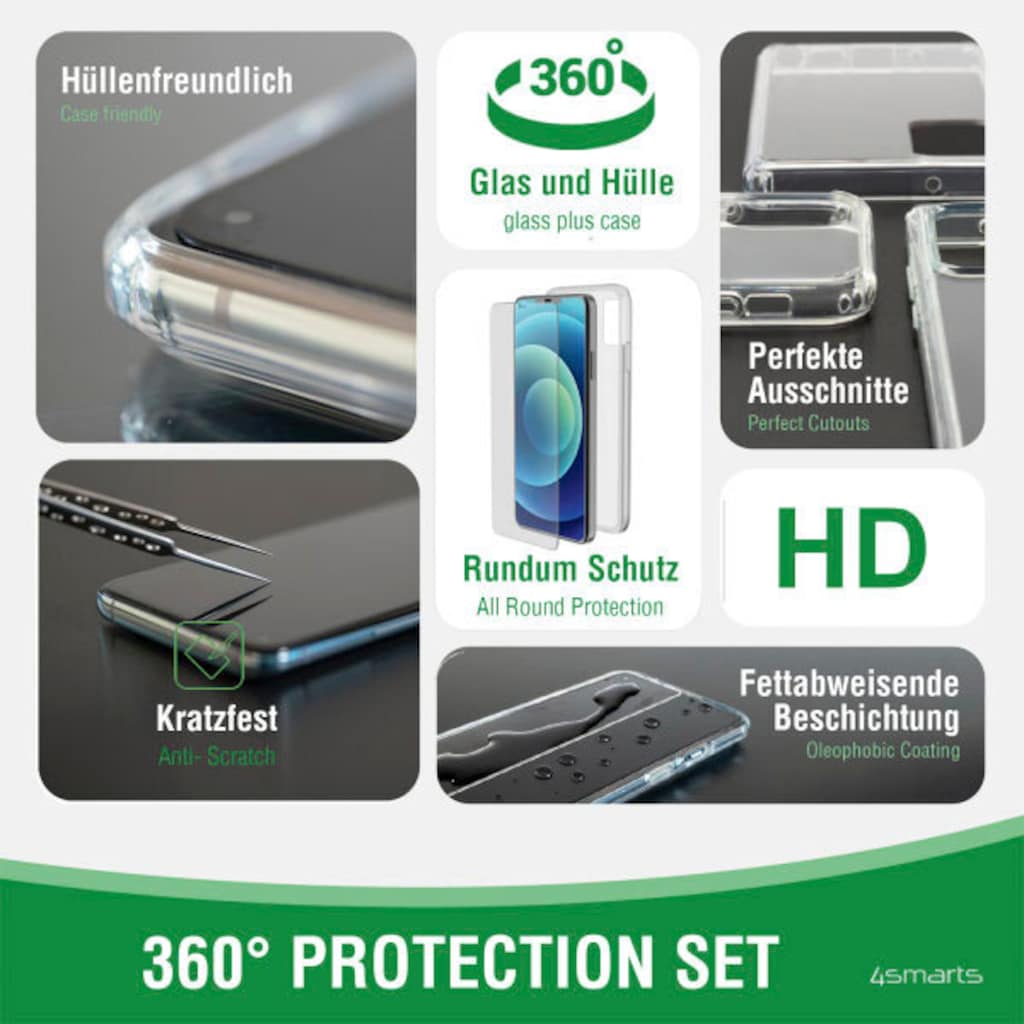 4smarts Smartphone-Hülle »4Smarts 360° Protection Set Mag Safe für iPhone 13«