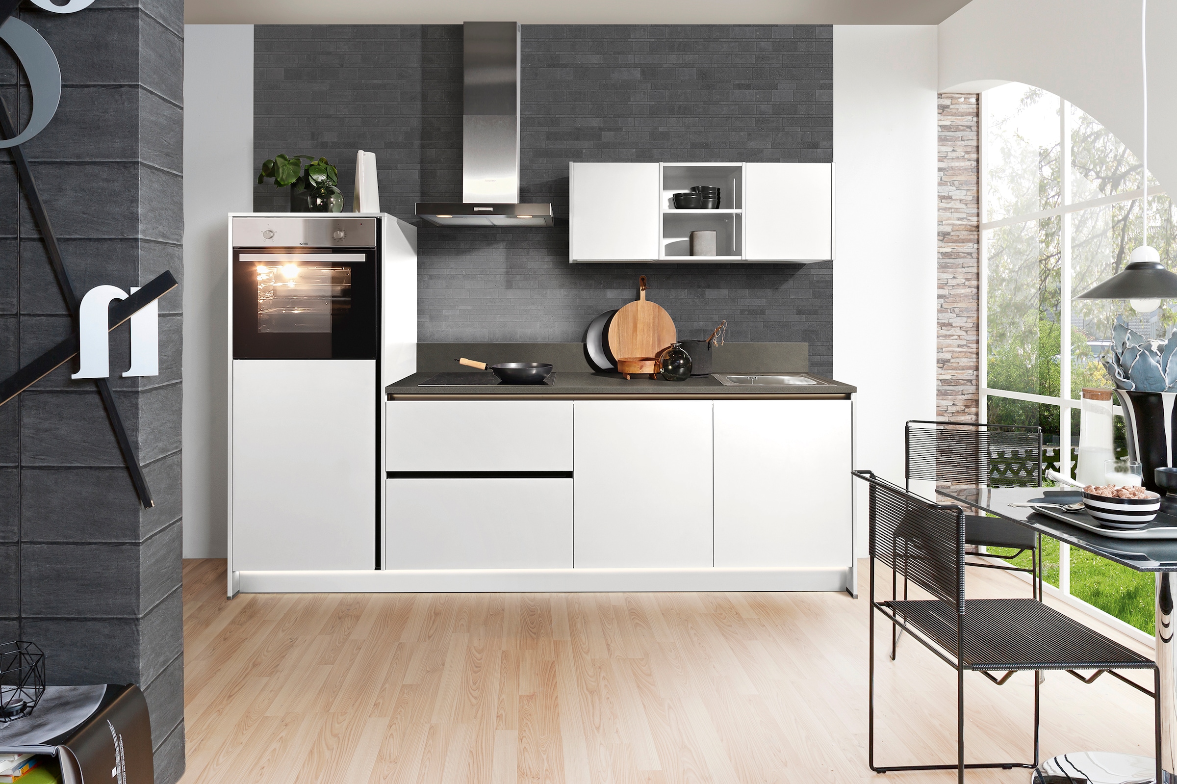 KOCHSTATION Küche "KS-Sakura, vormontiert, mit Vollauszügen und höhenverste günstig online kaufen