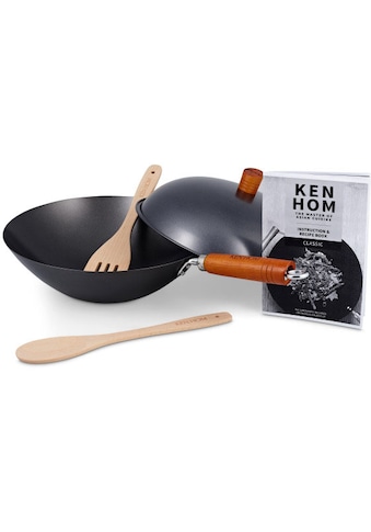 KEN HOM Wok keptuvė Stahl (Set 5 tlg.)