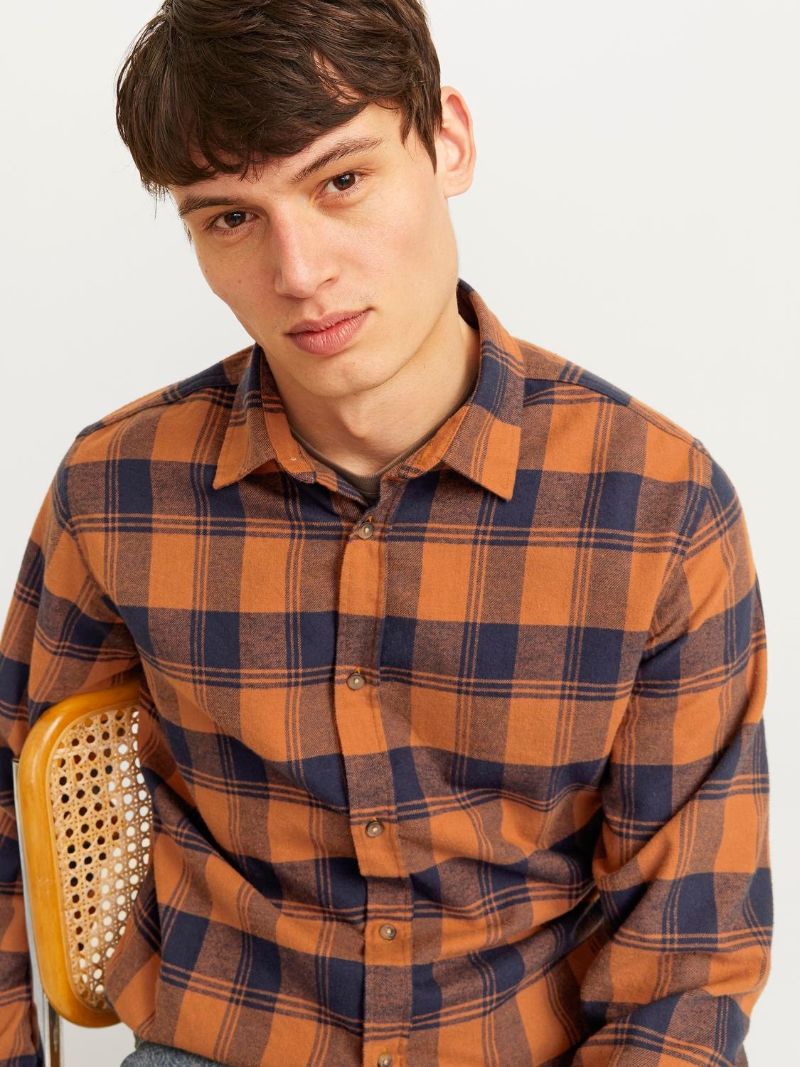 Jack & Jones Langarmhemd "JJJOSHUA FALL BUFFALO SHIRT LS" günstig online kaufen