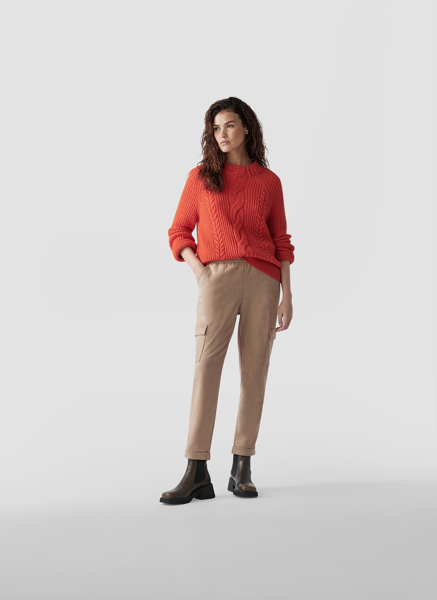 LeComte Jerseyhose »LeComte Cargo-Hose mit Kordelzug für stylische Freizeit-Looks«