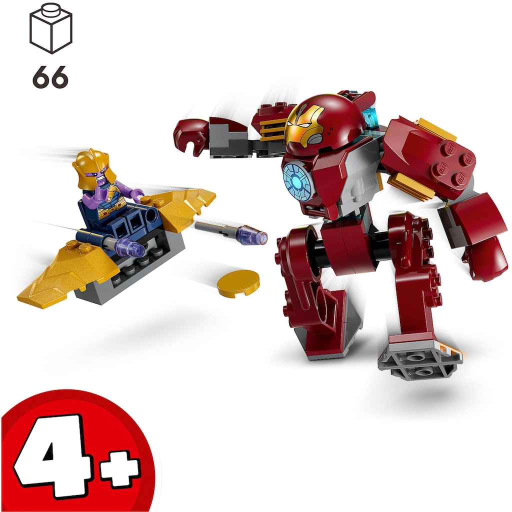 LEGO® Konstruktionsspielsteine »Iron Man Hulkbuster vs. Thanos (76263), LEGO® Marvel«, (66 St.), Made in Europe