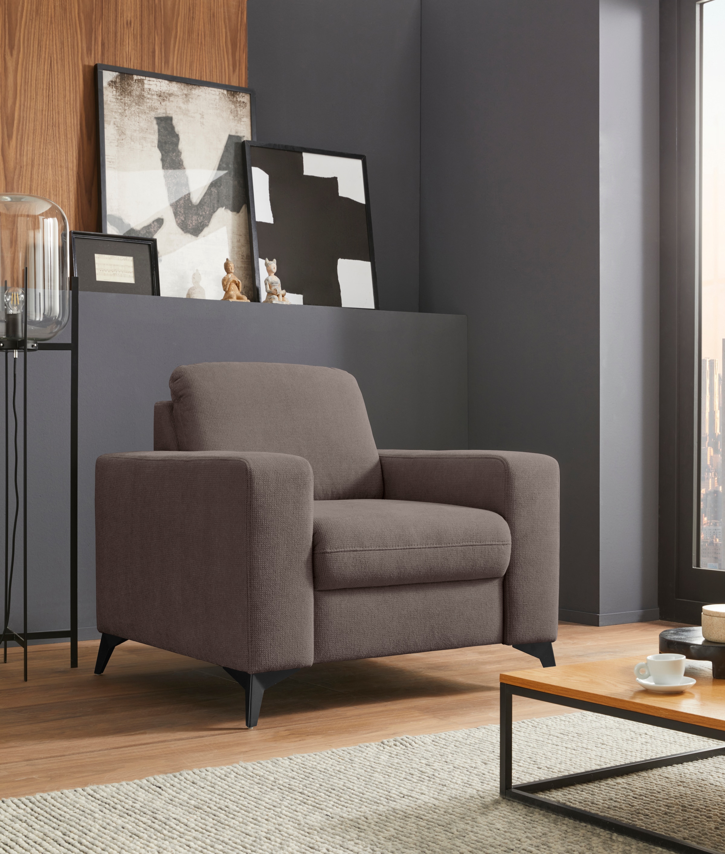 Home affaire Sessel "Lolland" passend zur Serie "Lolland", wahlweise mit fe günstig online kaufen