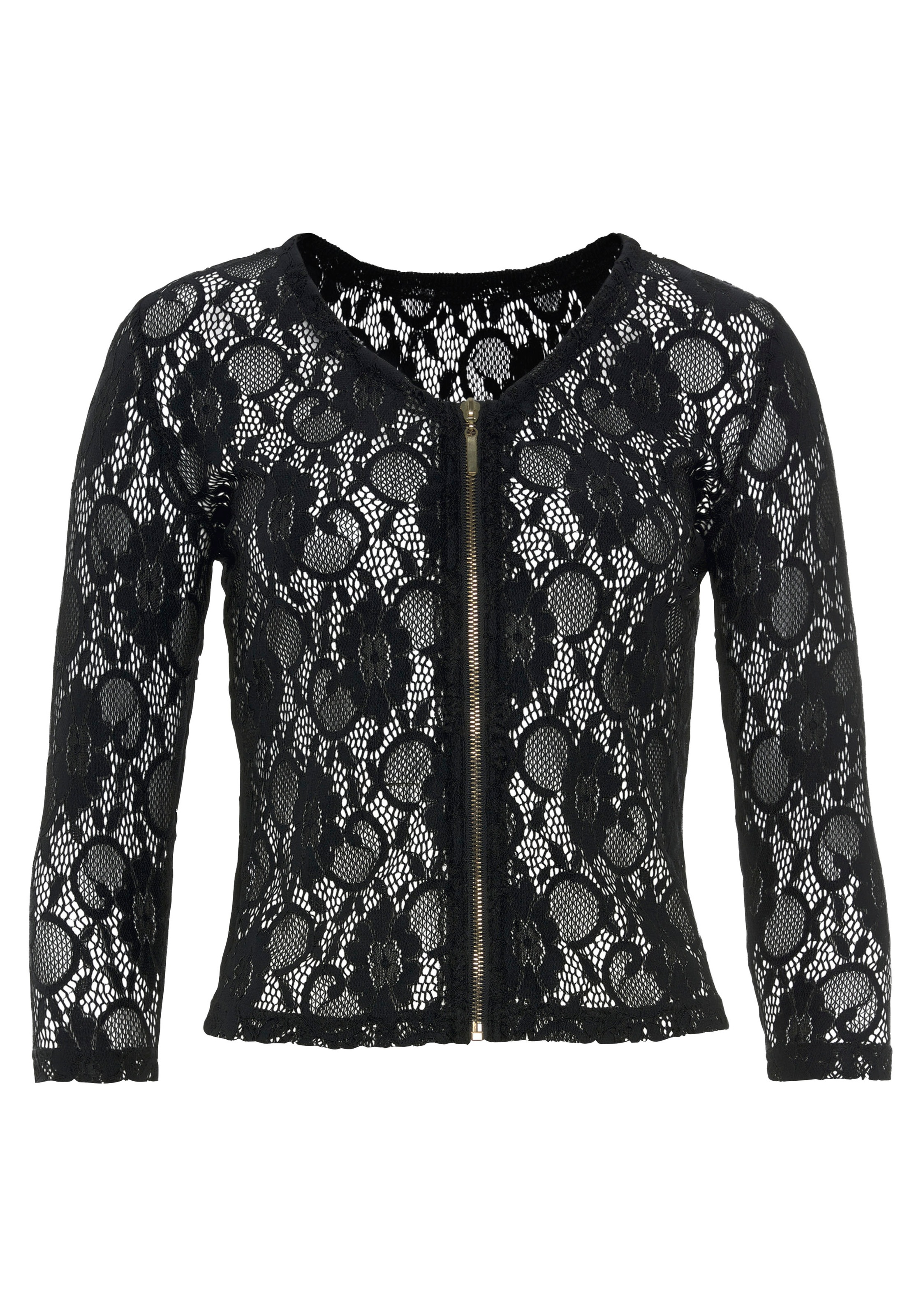 LASCANA Cardigan, aus floraler Spitze, sexy Dessous günstig online kaufen