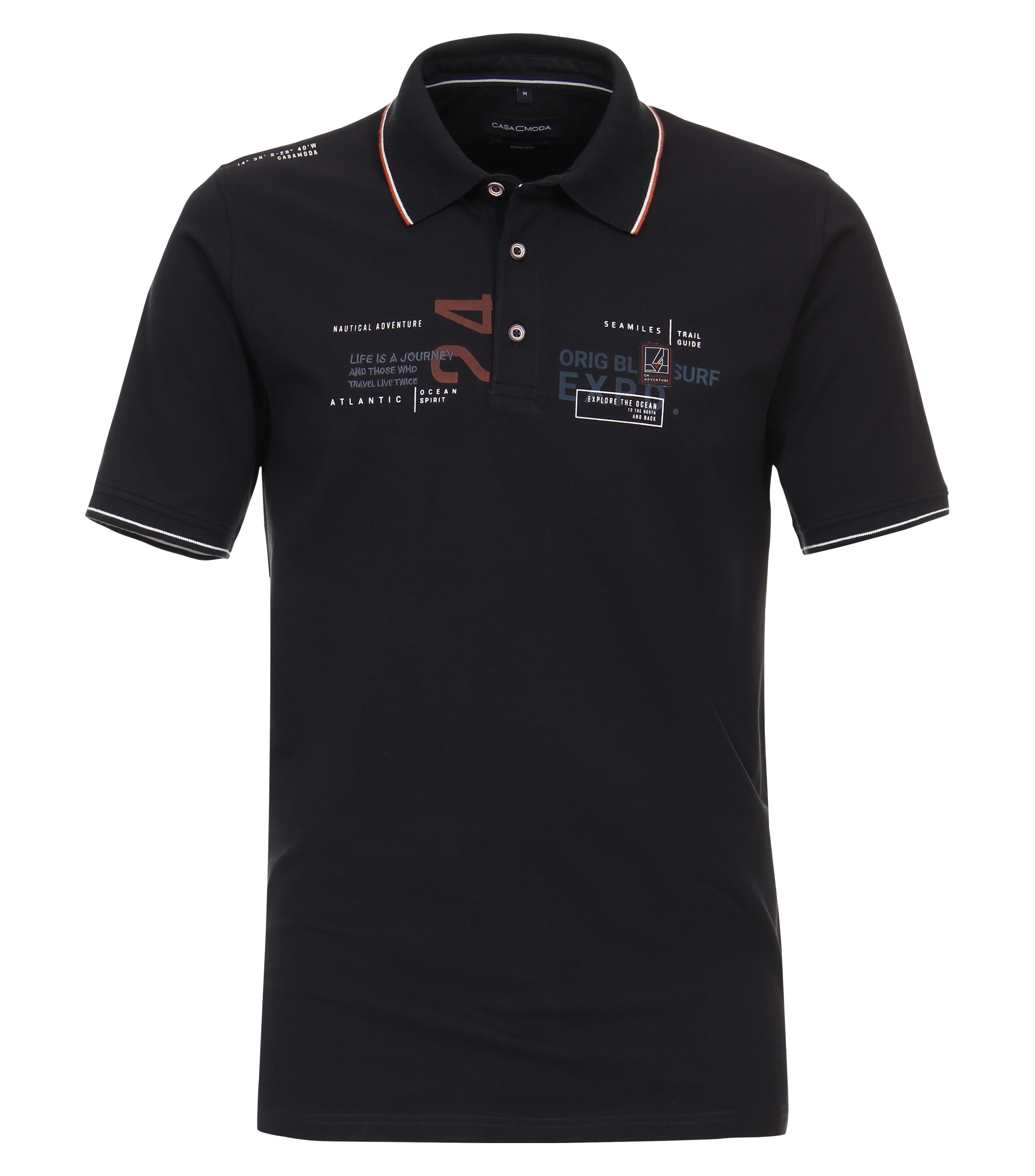 CASAMODA Poloshirt "CASAMODA Polo-Shirt gestreift" günstig online kaufen